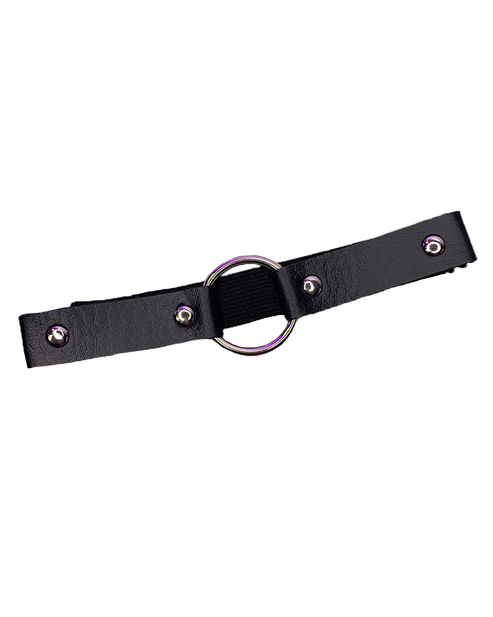 1pc O-Ring Faux Leather Leg Garter - Image 3