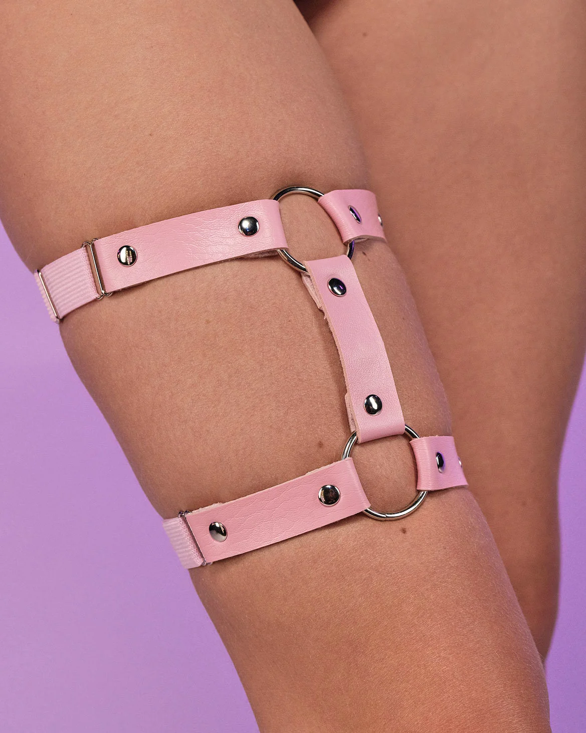 1pc Miss Behaved Dual-Strap Leg Garter - Image 5
