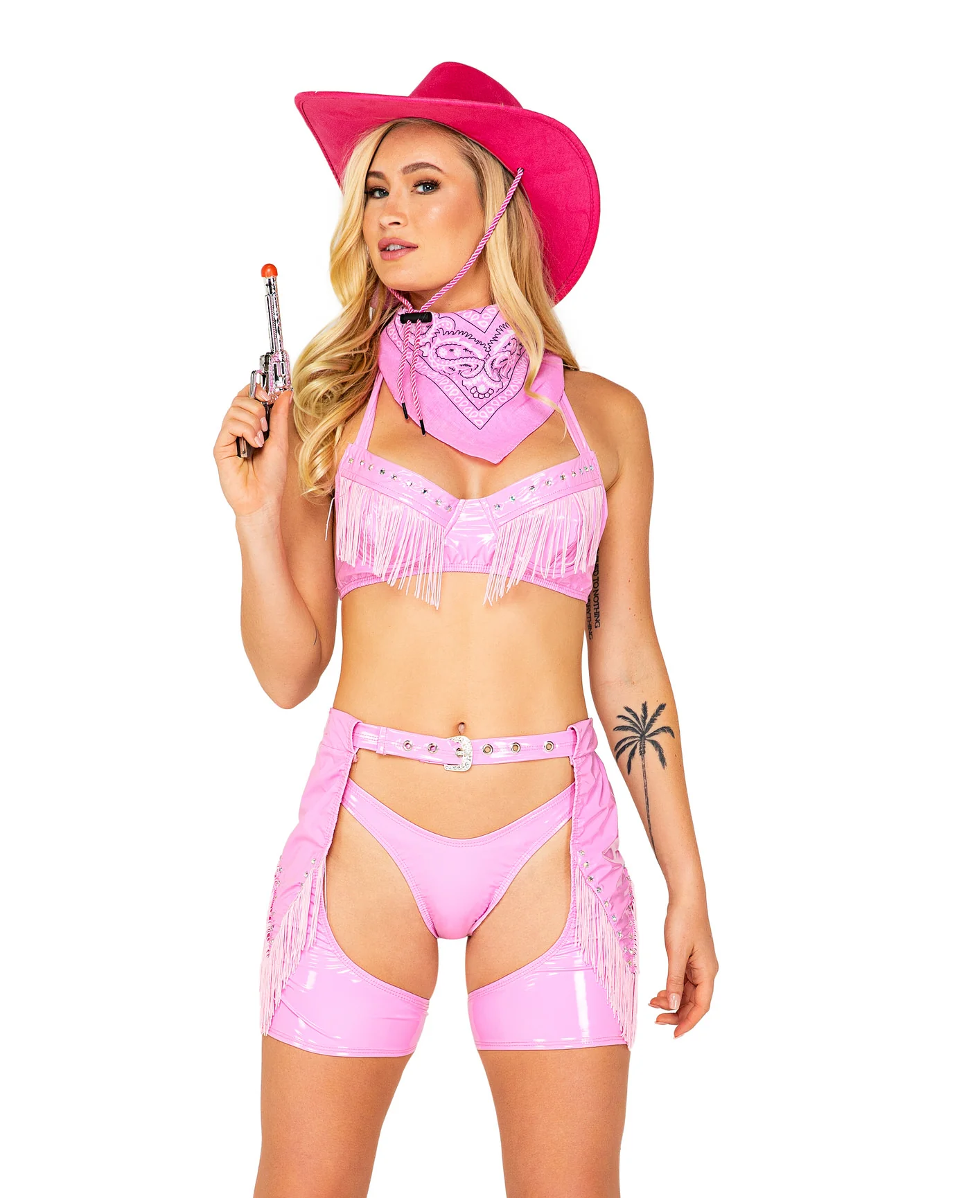 4pc Pretty In Pink Cowgirl Costume - Image 7