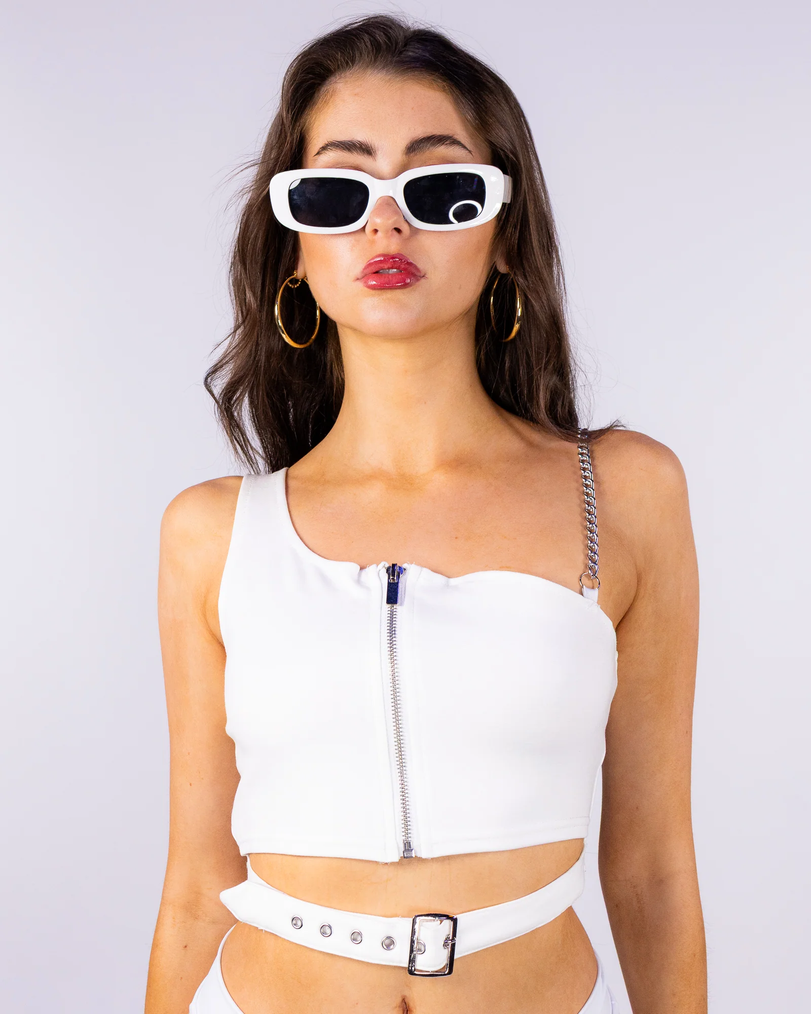 Awestruck Women's White Crop Top - Image 3