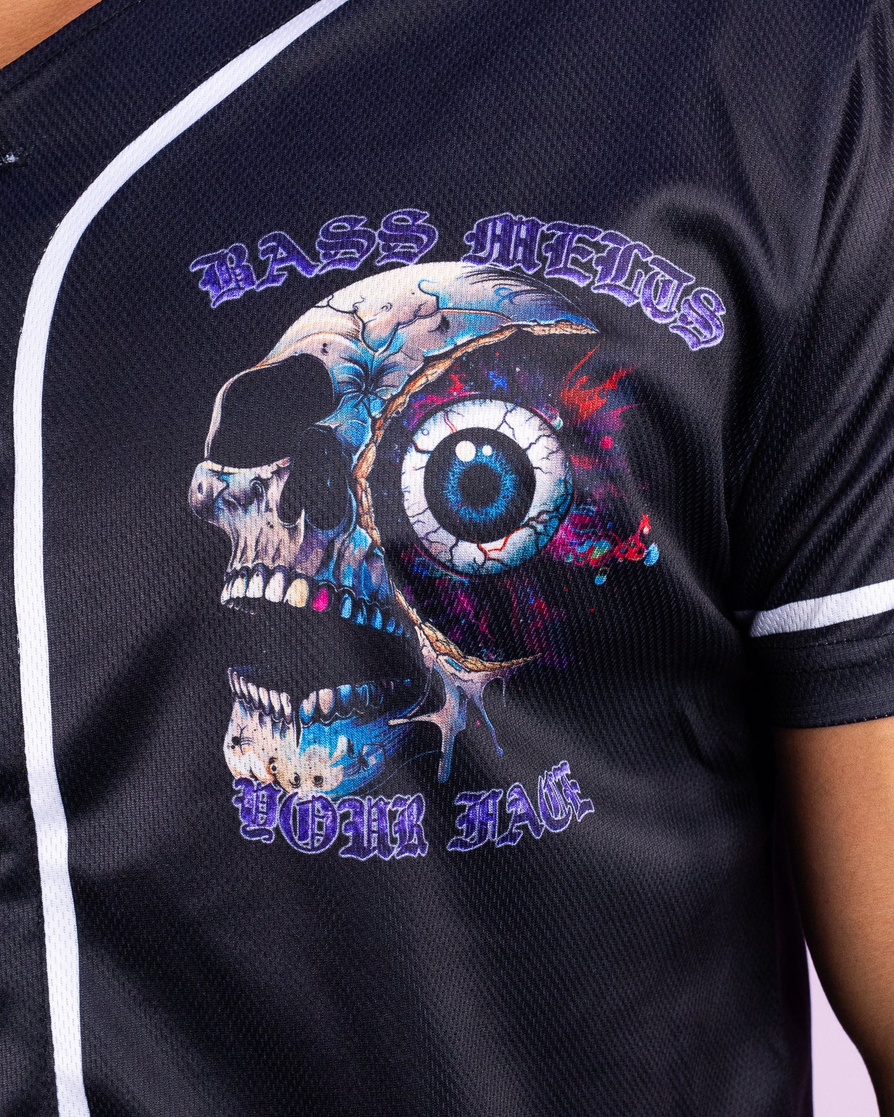 Bass Melts Your Face Baseball Jersey - Image 3