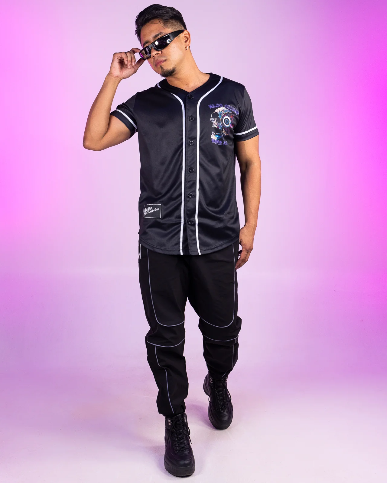 Bass Melts Your Face Baseball Jersey - Image 5