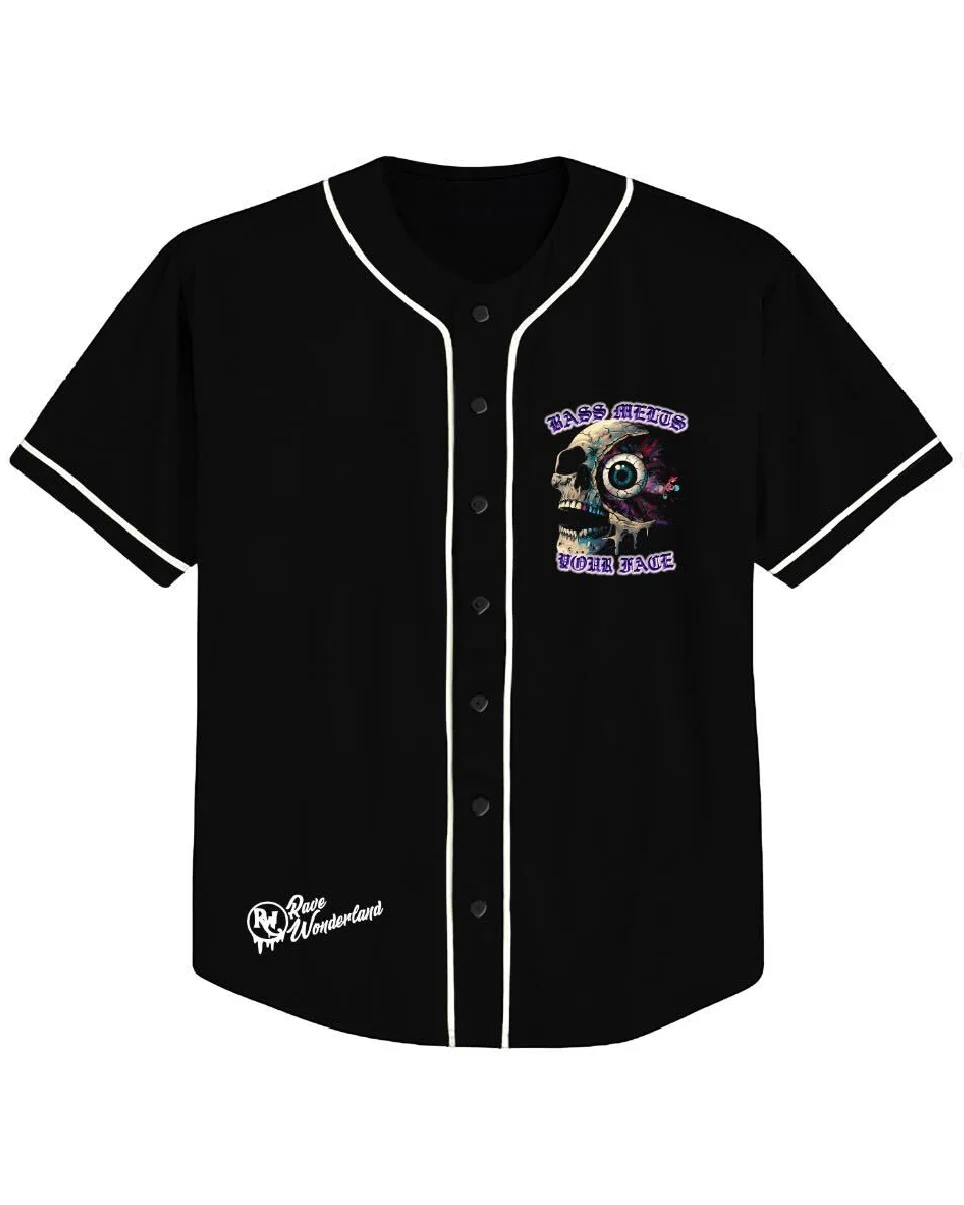 Bass Melts Your Face Baseball Jersey - Image 8