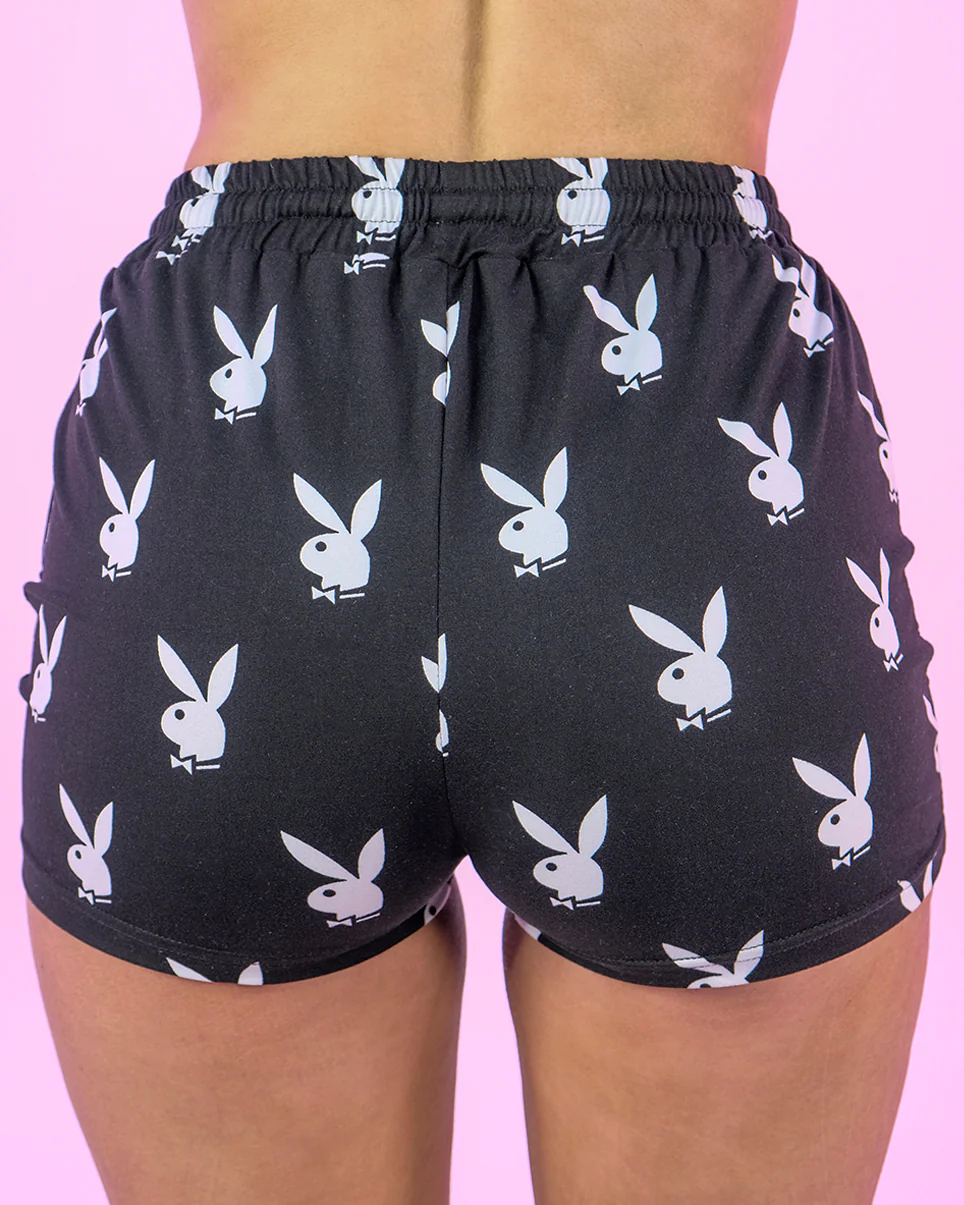Black 2pc Playboy Slumber Bunny Set - Image 3