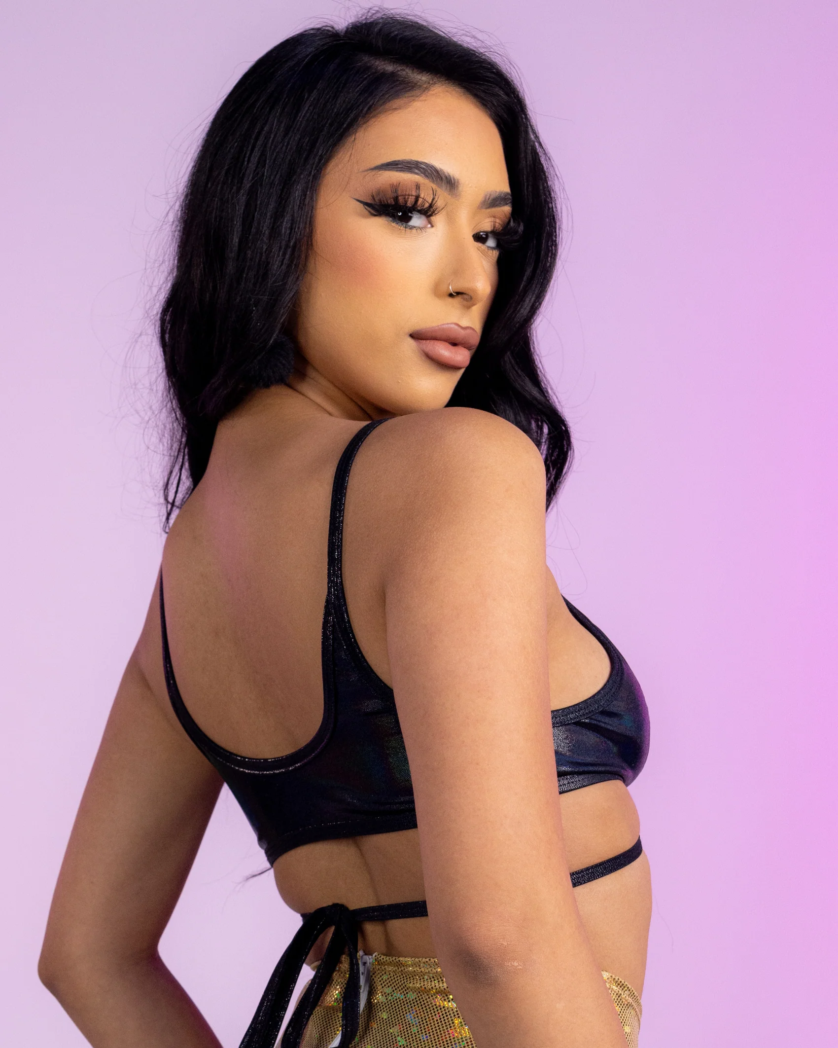 Black Spectrum Wrap Bikini - Image 2