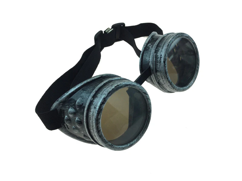 Black Steampunk Tinted Goggles - Image 2