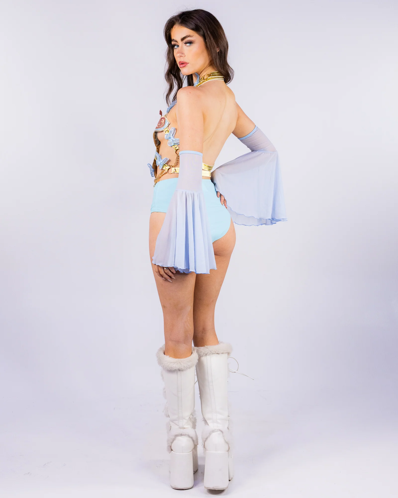 Blue Butterfly Enchantment Women's Top - Image 7
