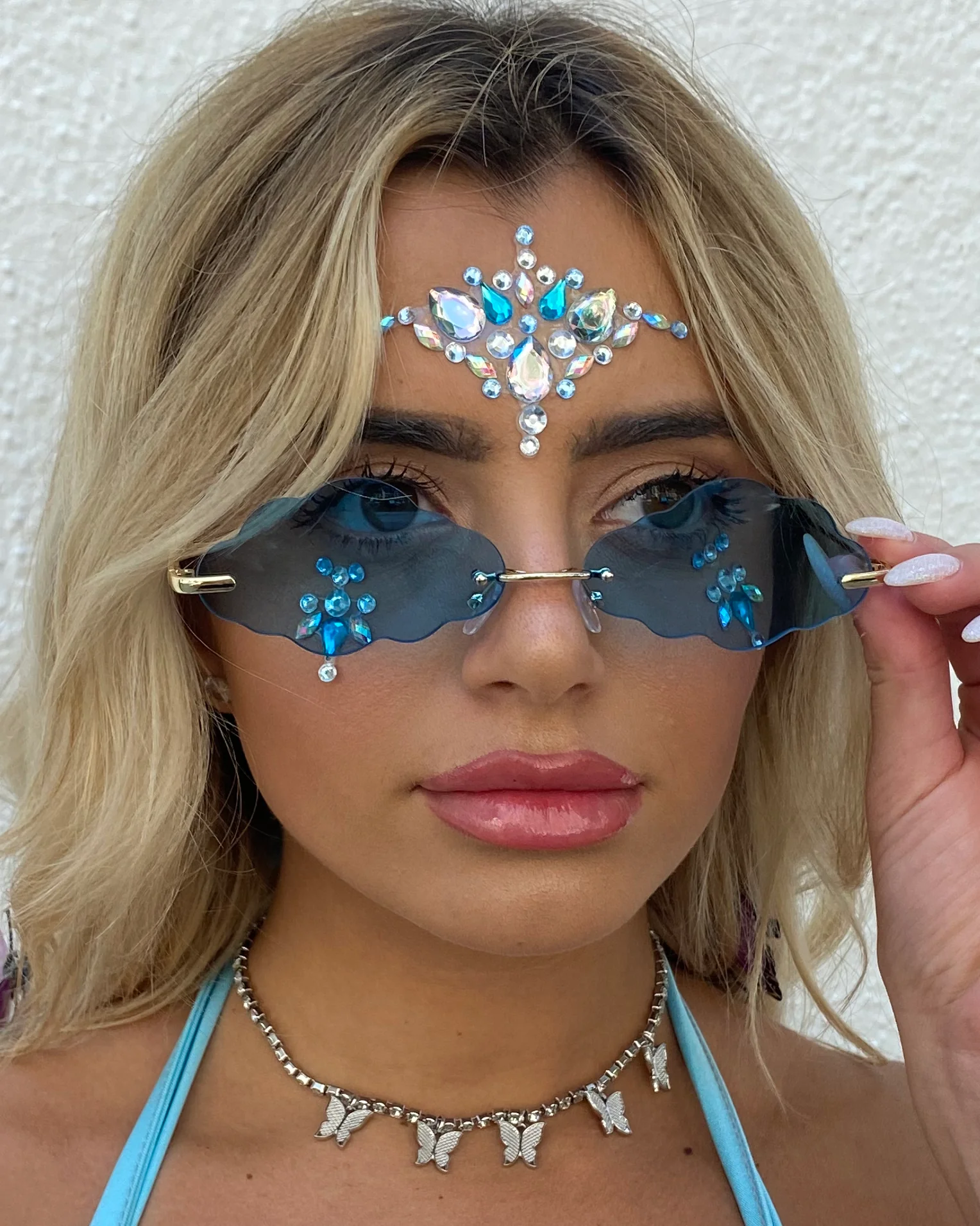 Blue Magic Festival Face Jewel - Image 3