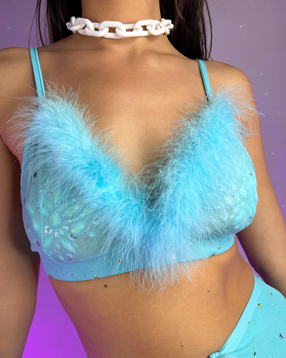 Bubble-icious Sheer Fur Bralette - Image 12