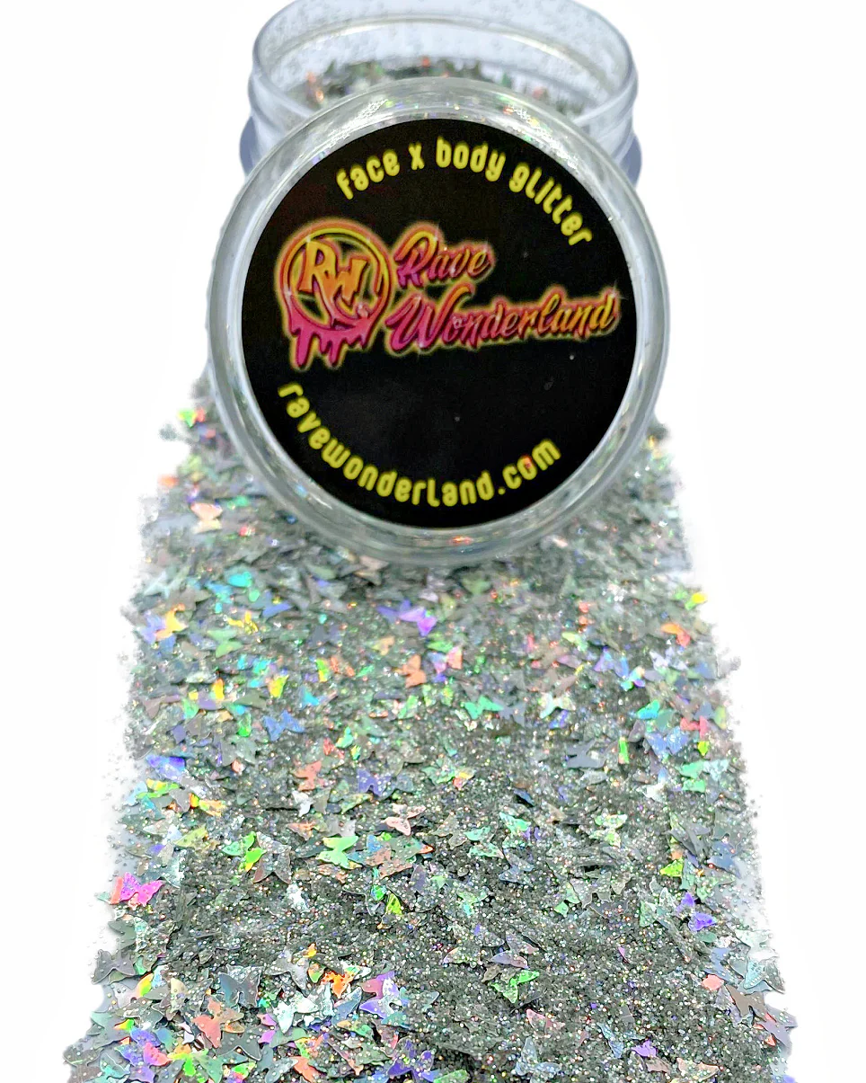 Butterfly Babe Silver Mix Glitter - Image 2