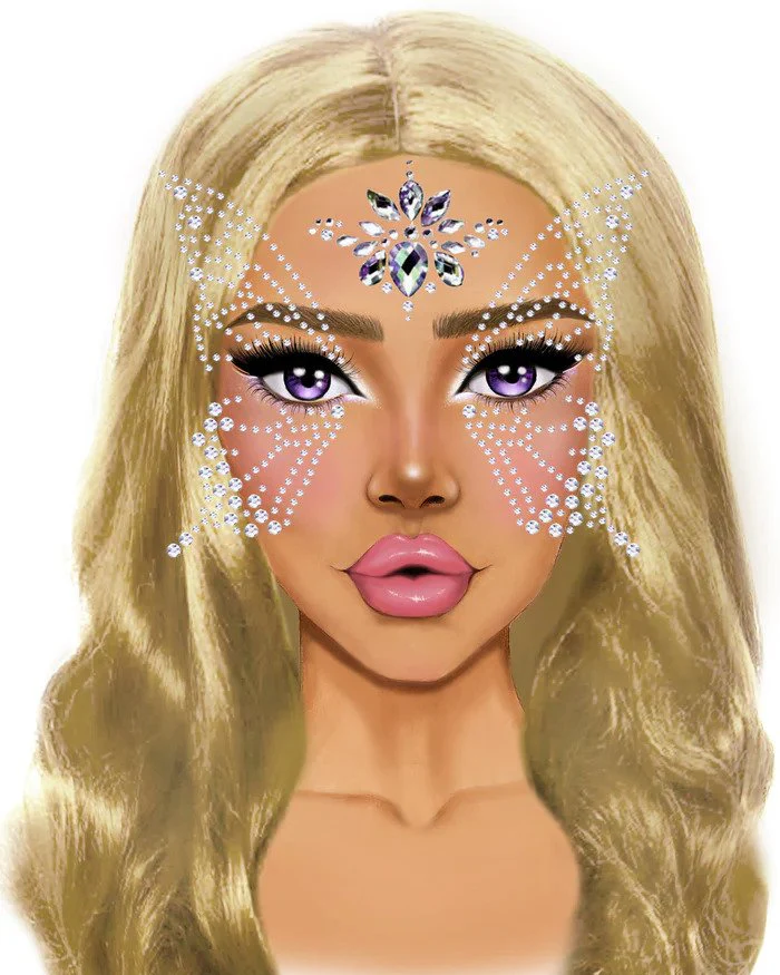 Butterfly Faerie Face Jewels - Image 2