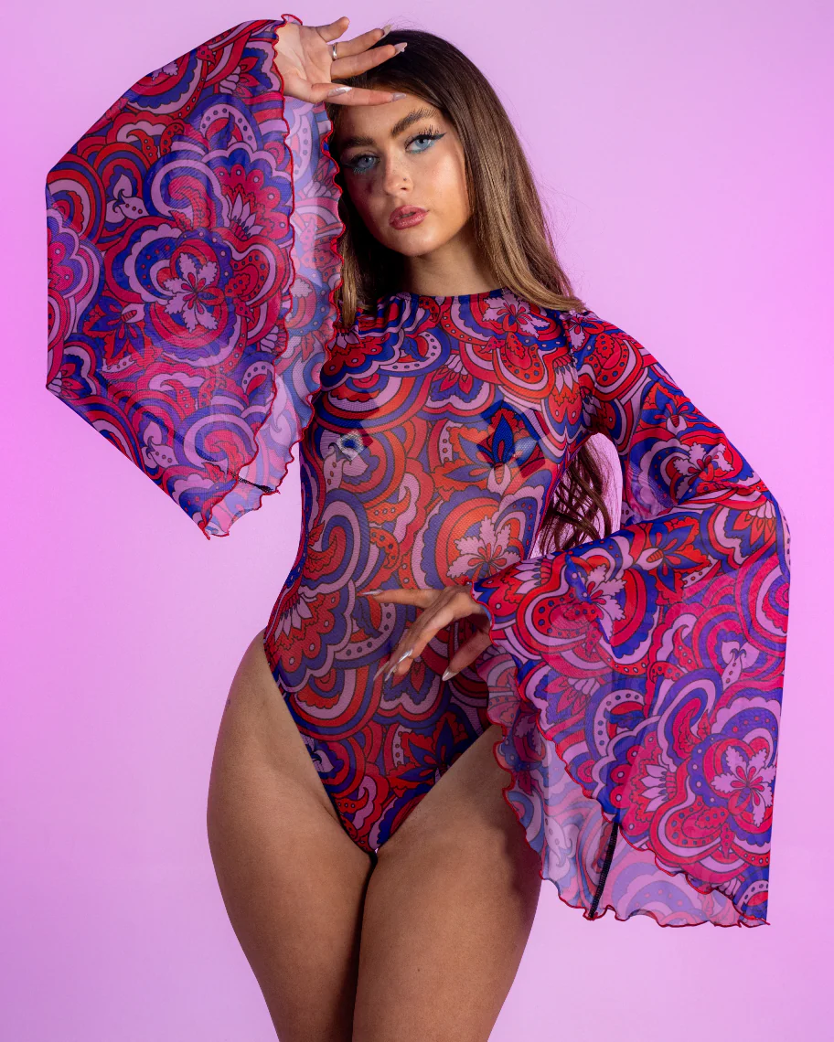 Candy Catz Mystic Melody Mesh Leotard - Image 5