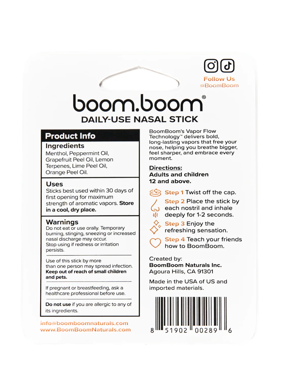 Tropical BoomBoom Nasal Inhaler - Image 3