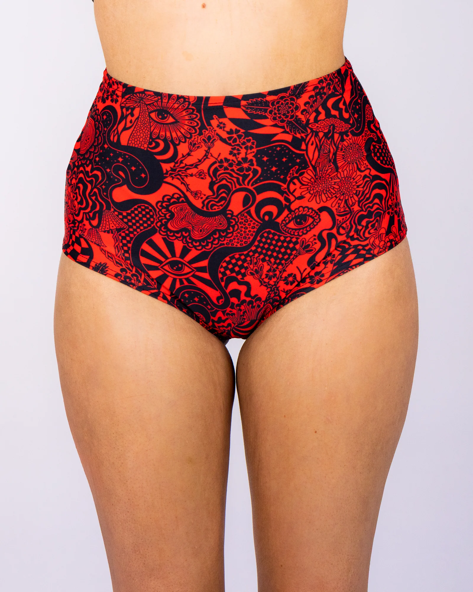 Crimson Zenith High Waist Booty Shorts - Image 4
