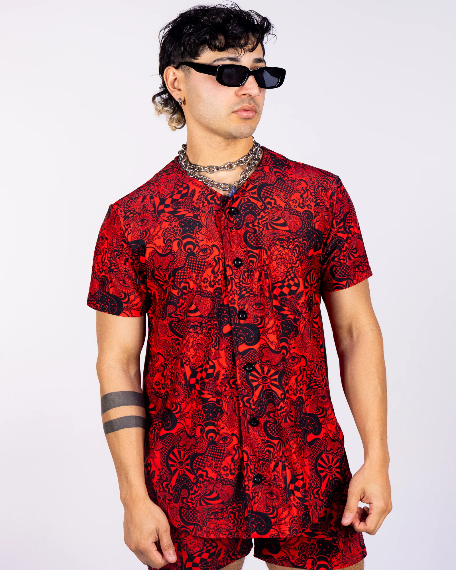 Crimson Zenith Unisex Jersey - Image 3