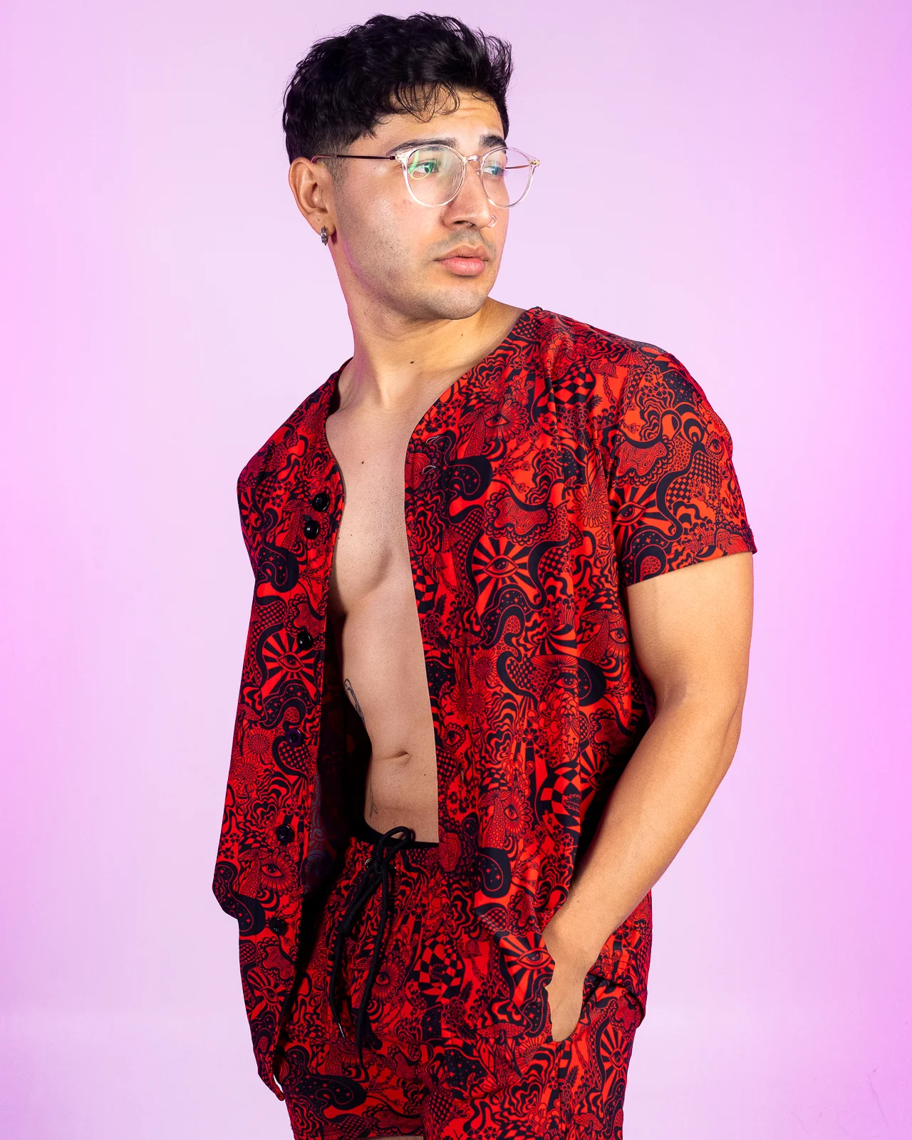 Crimson Zenith Unisex Jersey - Image 4
