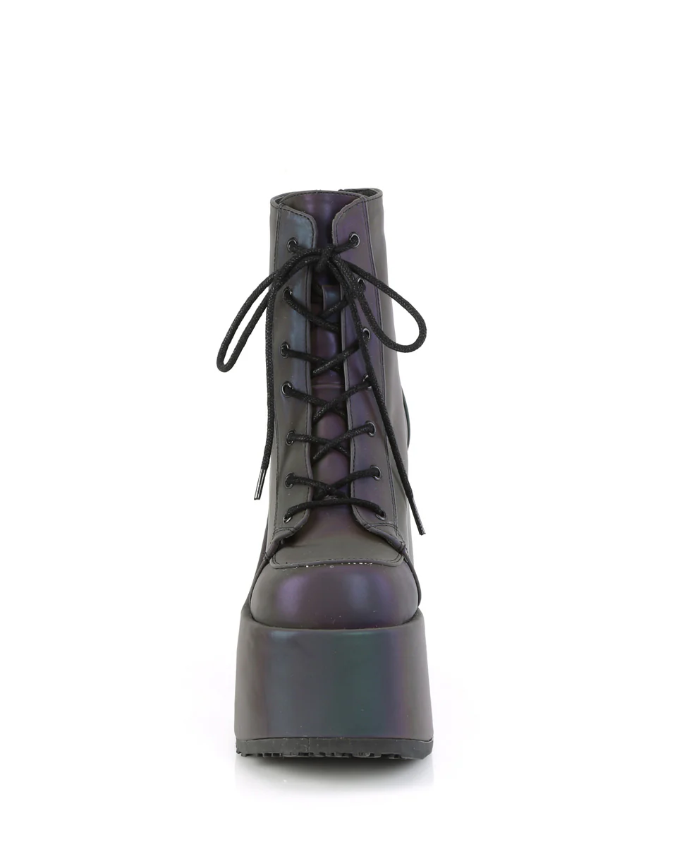 Demonia Rainbow Reflective Platform Bootie - Image 8
