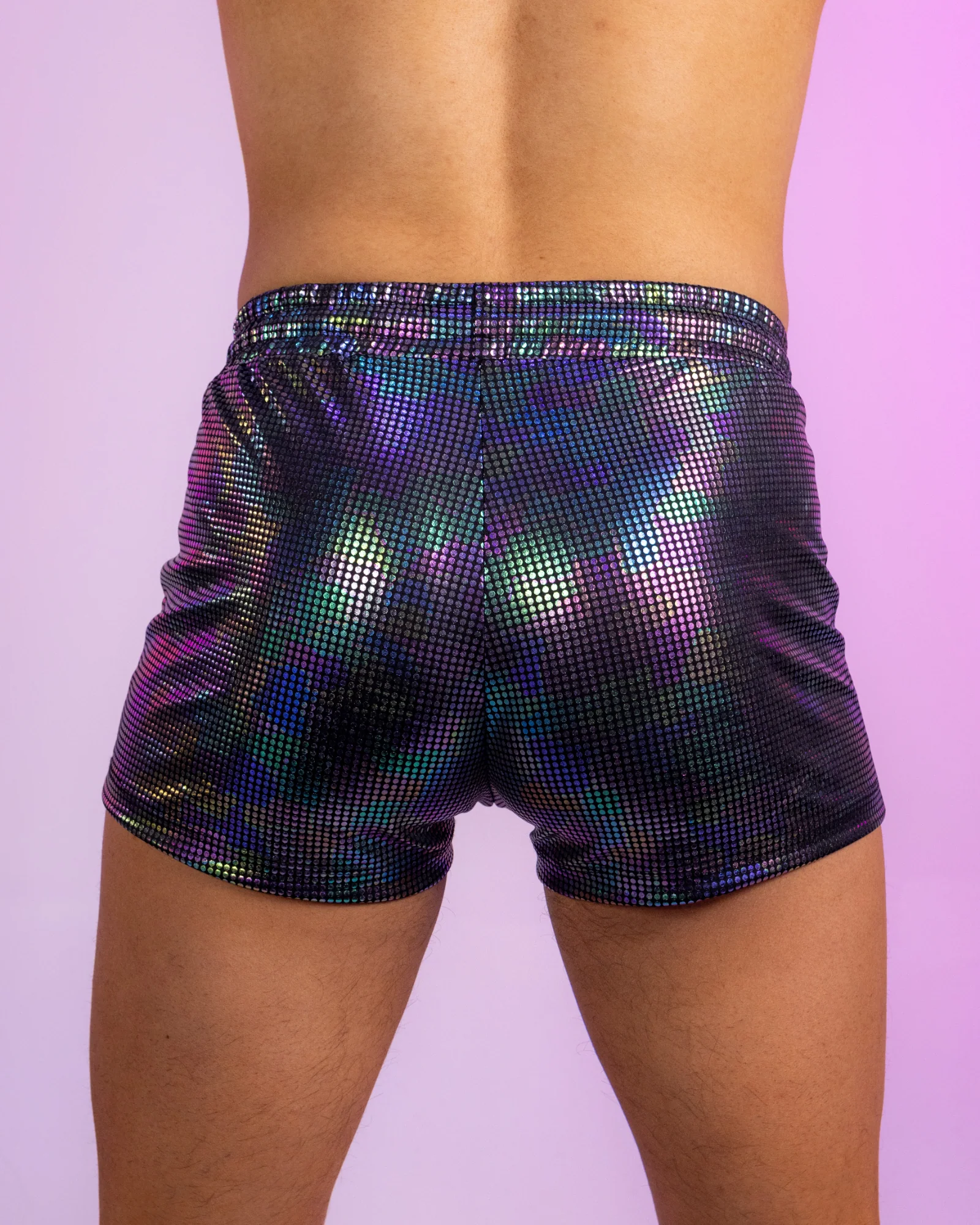 Disco Camo Drawstring Shorts - Image 4