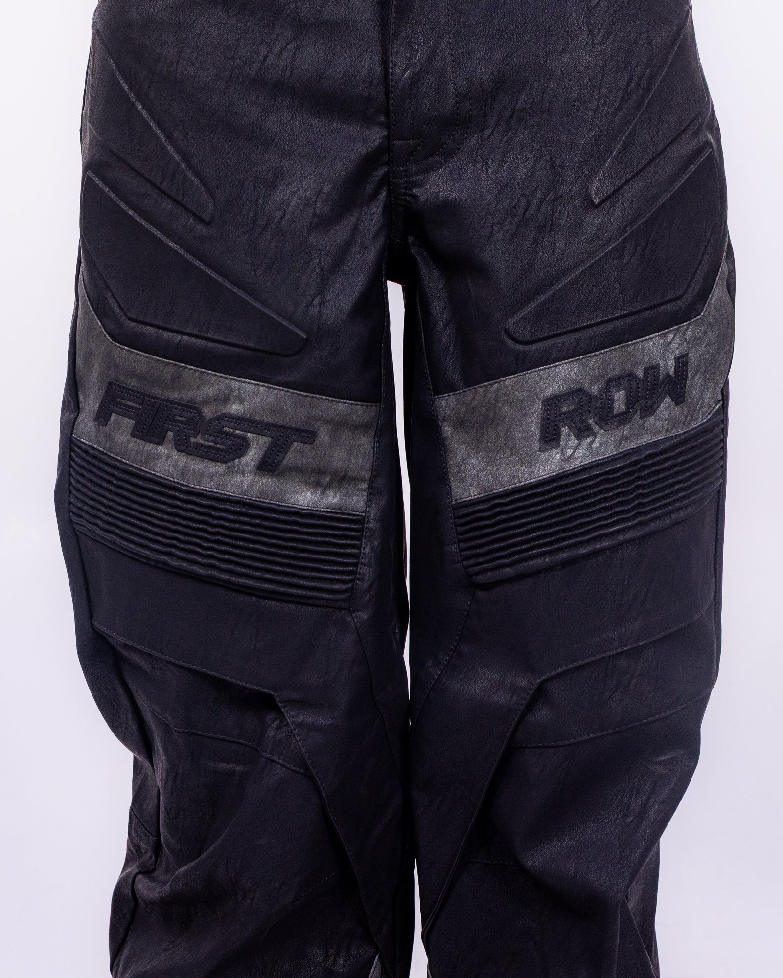 Fury Moto Women's Black Faux Leather Pants - Image 7