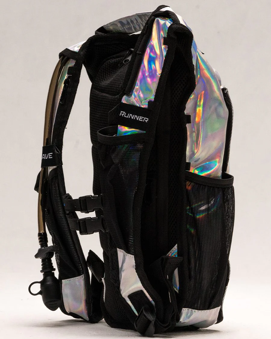 Gen Z Holographic Silver Hydration Backpack - Image 4