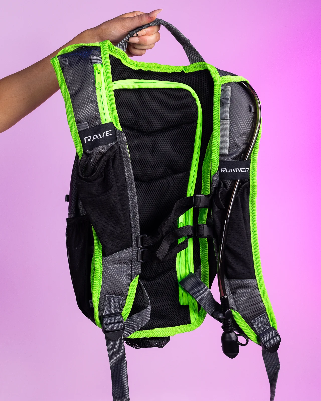 Gen Z Radiant Neon Gunmetal Backpack - Image 6