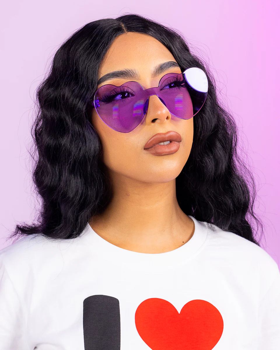 Lolita Heart-Shaped Sunglasses - Image 4