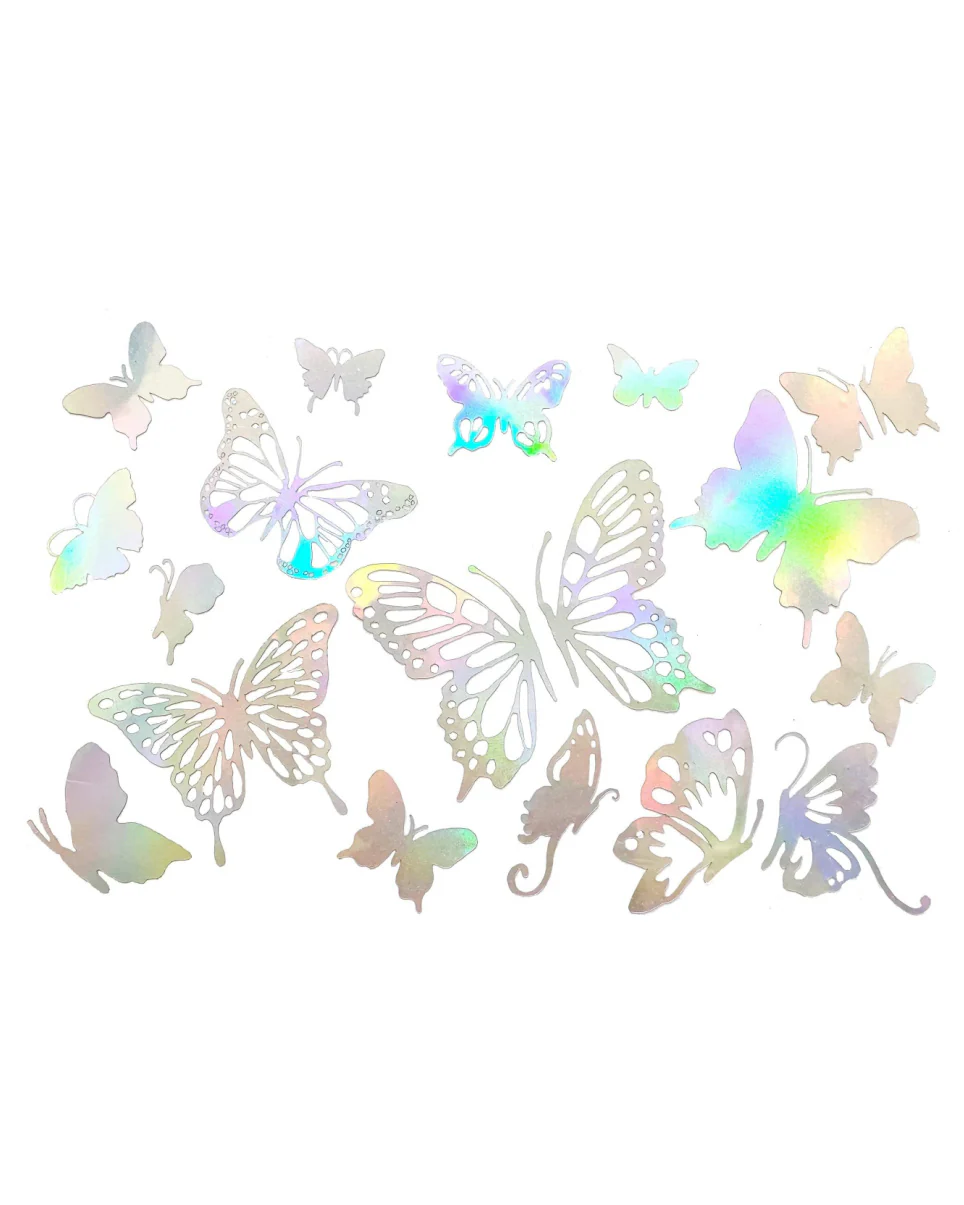 Holographic Butterfly Garden Face & Body Stickers