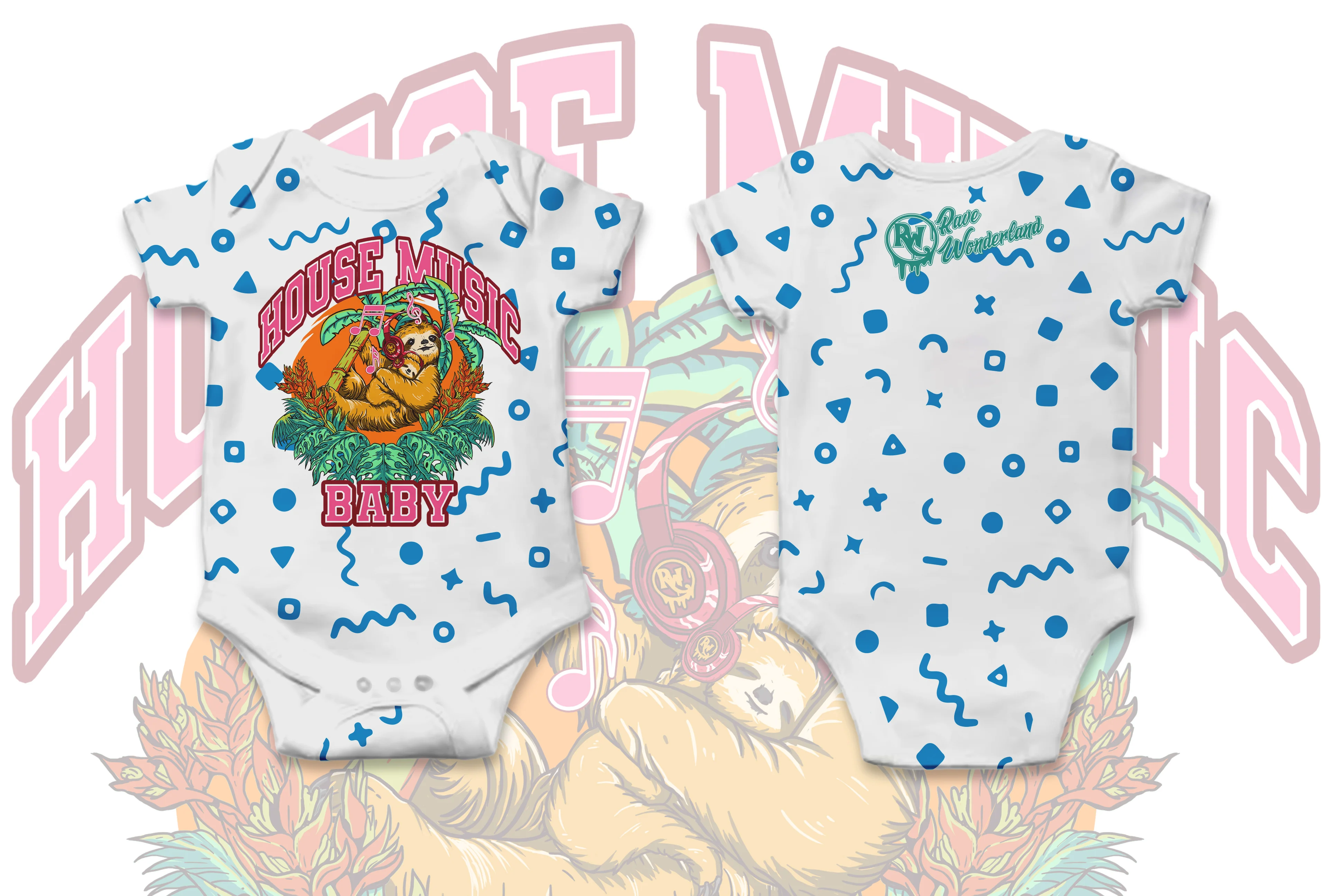 House Music Baby Onsie - Image 3