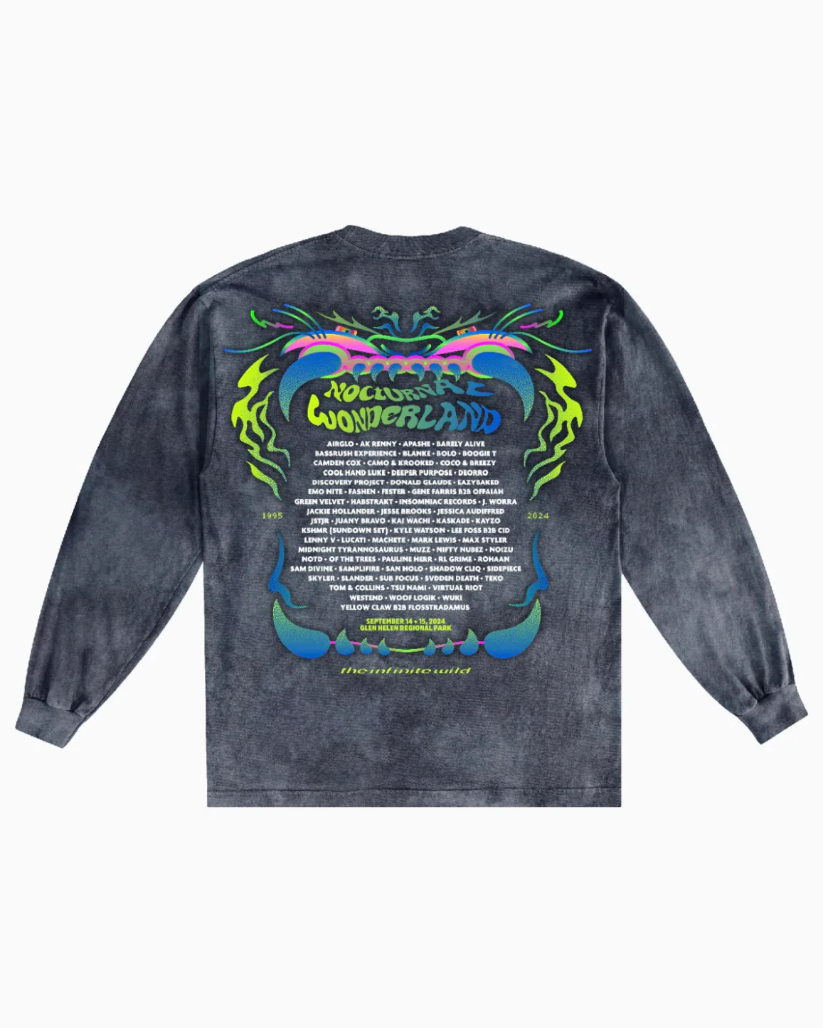 Insomniac Growling Tie Dye Lineup L/S Tee - Image 10