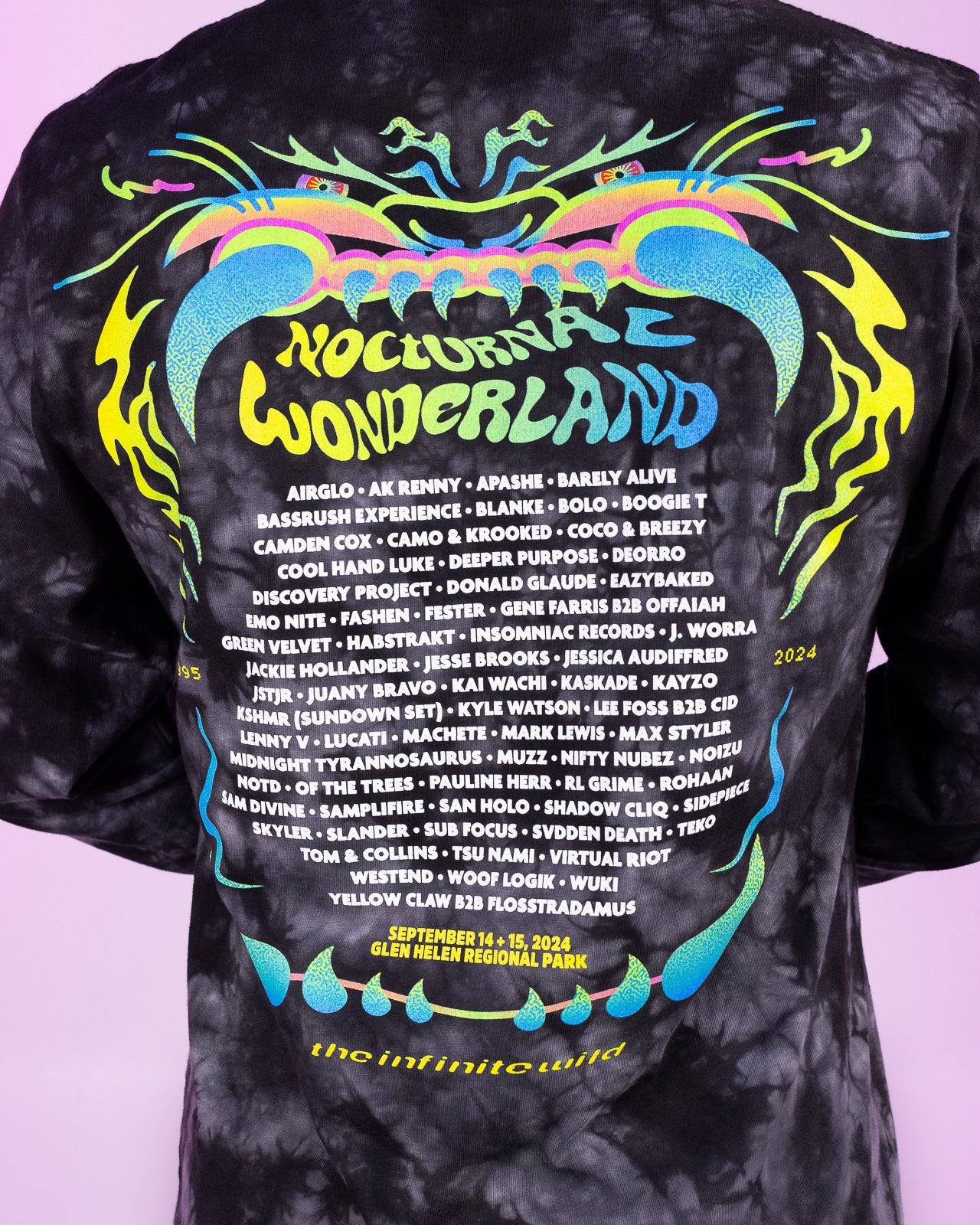 Insomniac Growling Tie Dye Lineup L/S Tee - Image 6