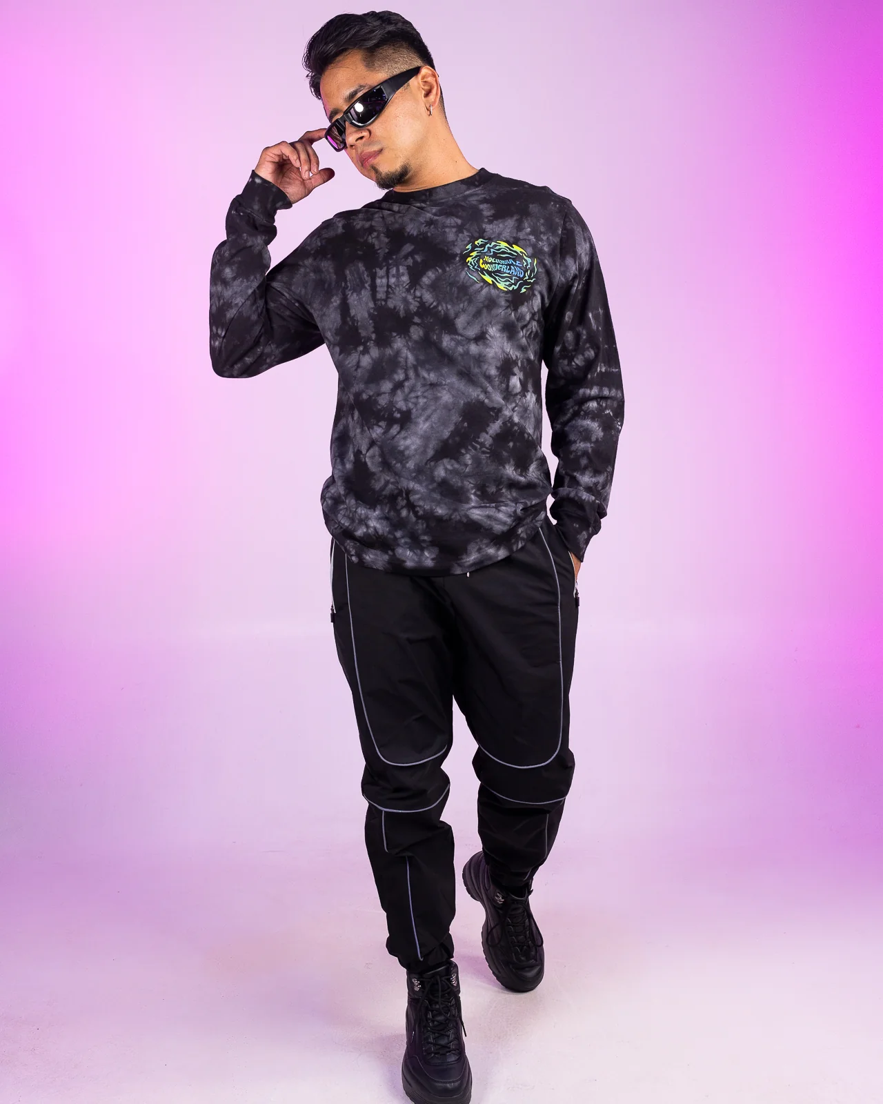 Insomniac Growling Tie Dye Lineup L/S Tee - Image 7