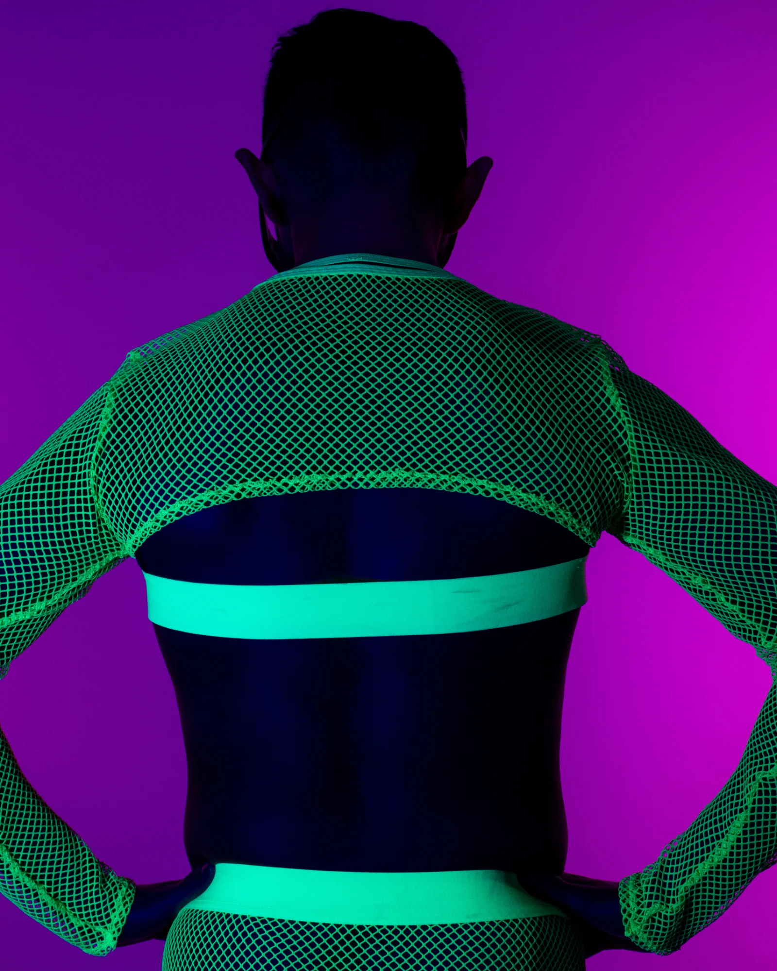 Lime Fishnet Shrug - Image 7