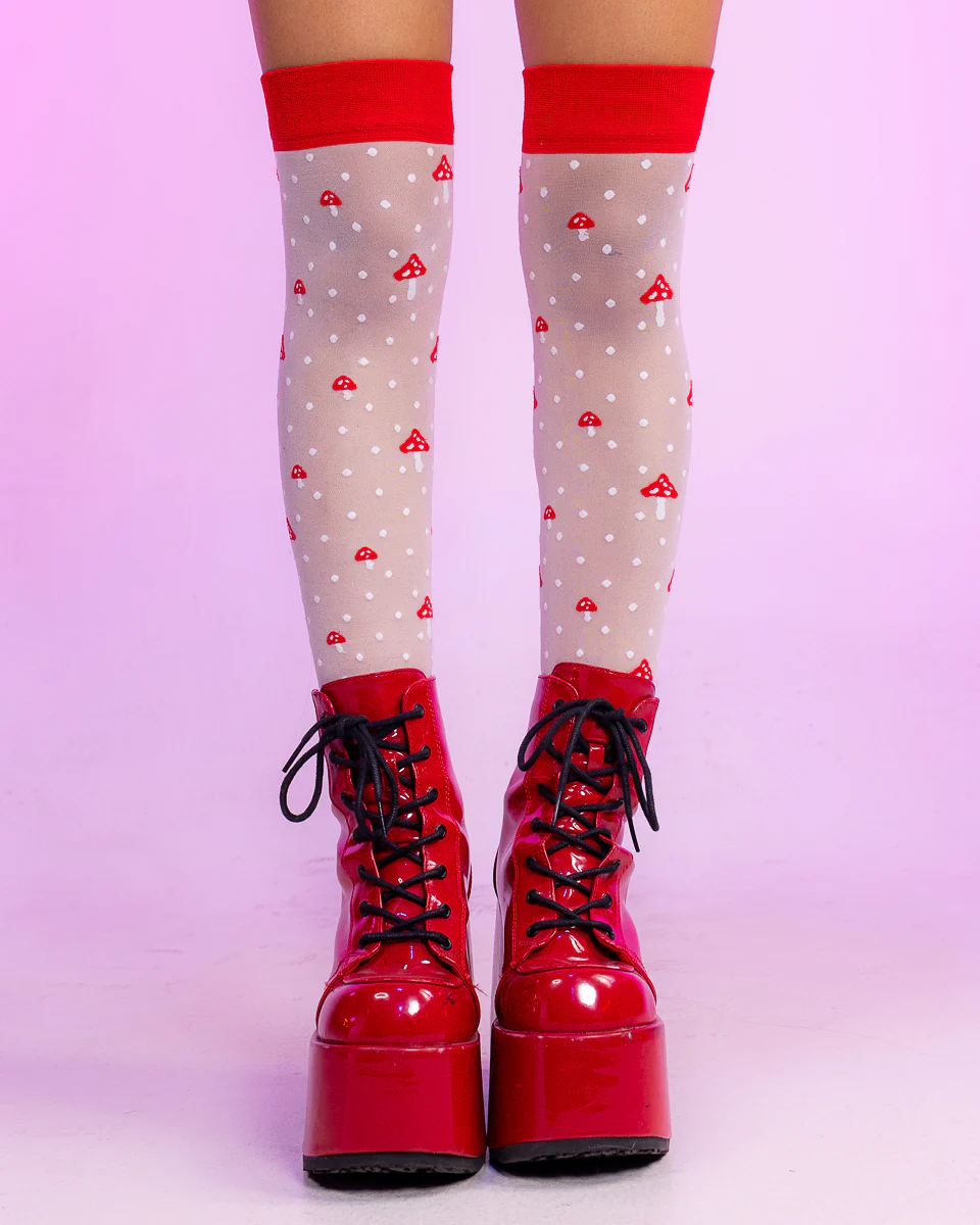 Magic Mushroom Thigh Highs - Image 5