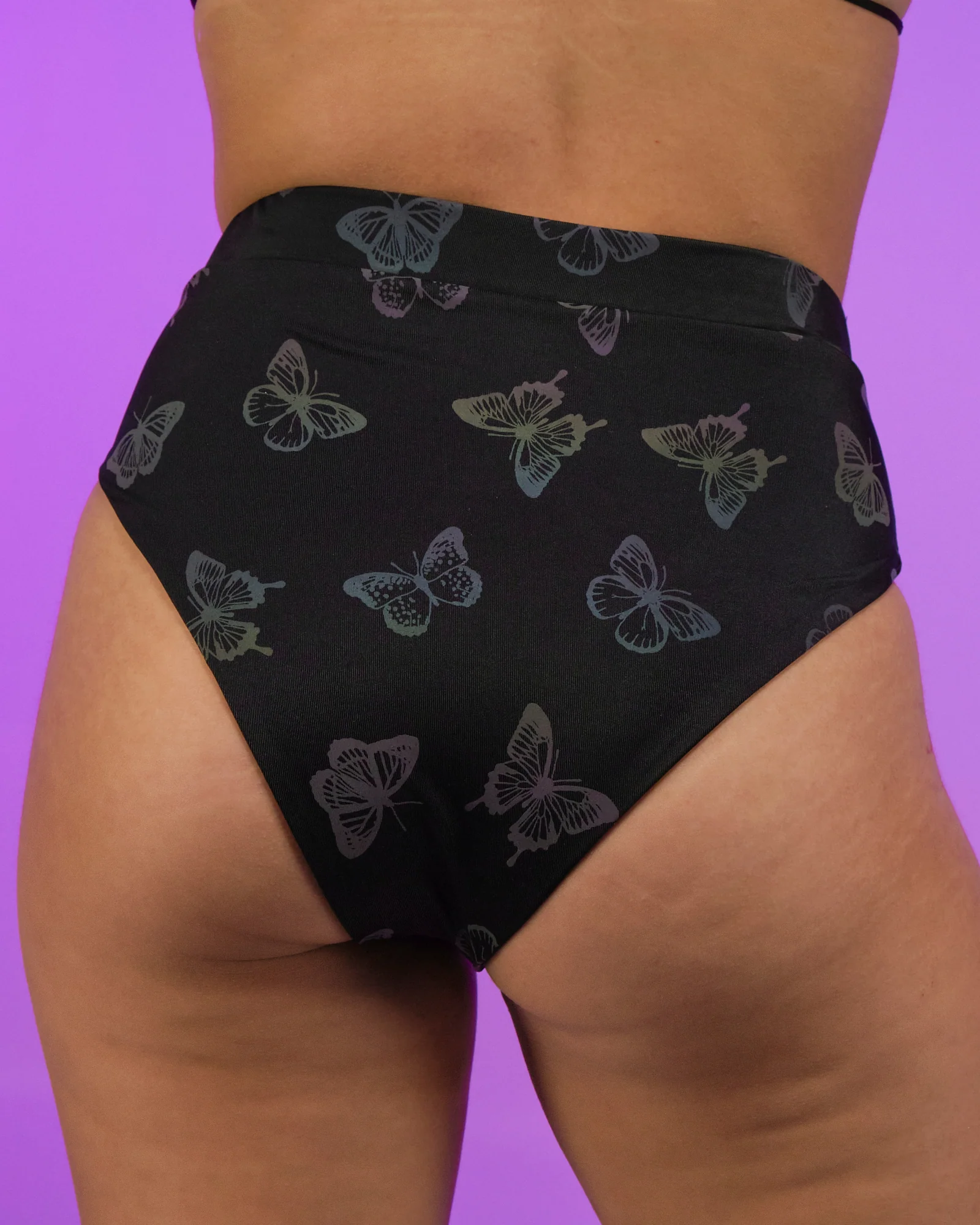 Flash Reflective Butterfly High-Cut Bottoms - Image 4