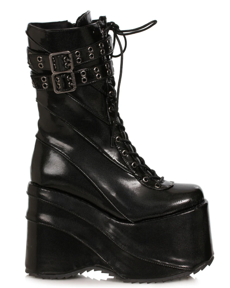 Miss Understood Black Platform Boots - Image 5