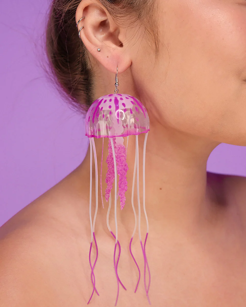 Neon Jellyfish Earrings - Image 7