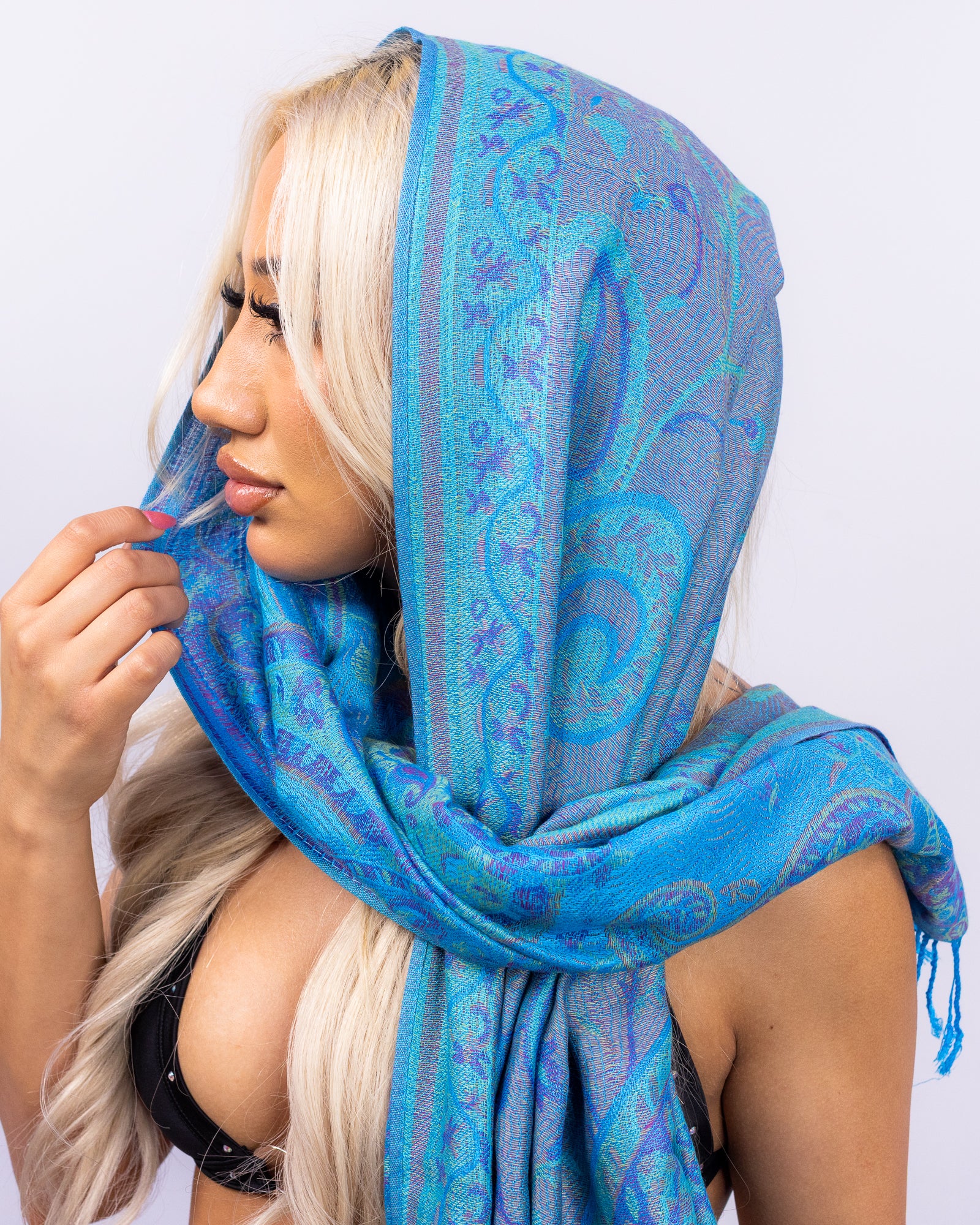 Nu Wave Paisley Unisex Pashmina Scarf - Image 12