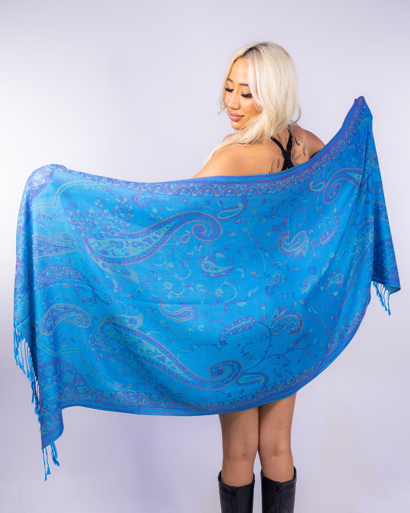 Nu Wave Paisley Unisex Pashmina Scarf - Image 13