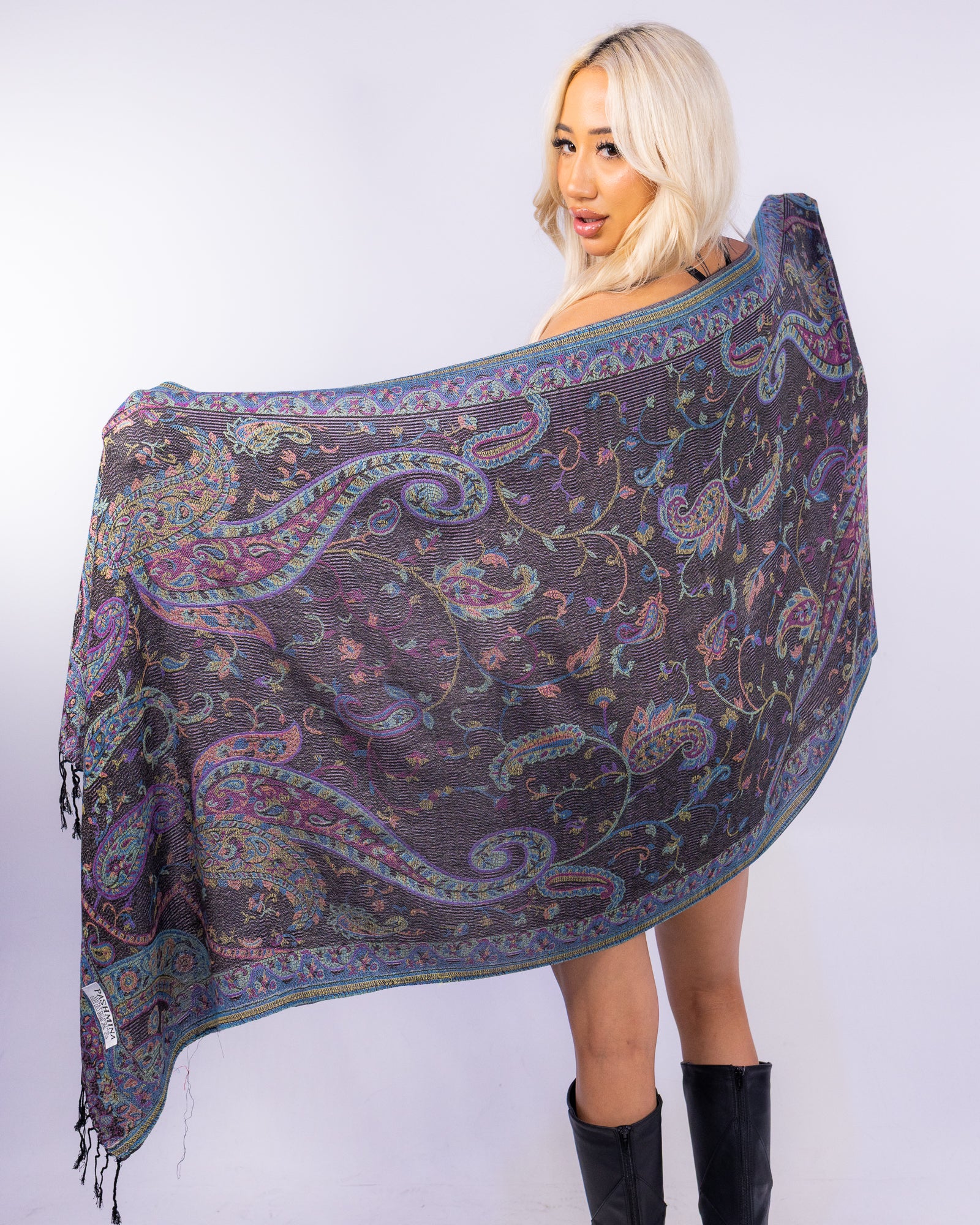 Nu Wave Paisley Unisex Pashmina Scarf - Image 14