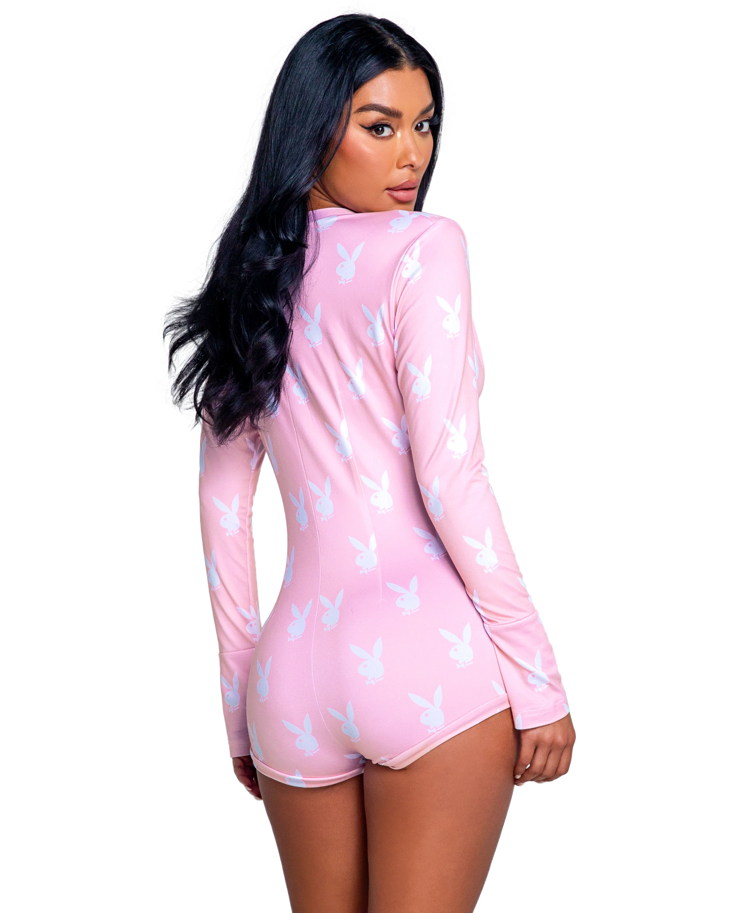 Playboy Pink Slumber Bunny Romper - Image 5