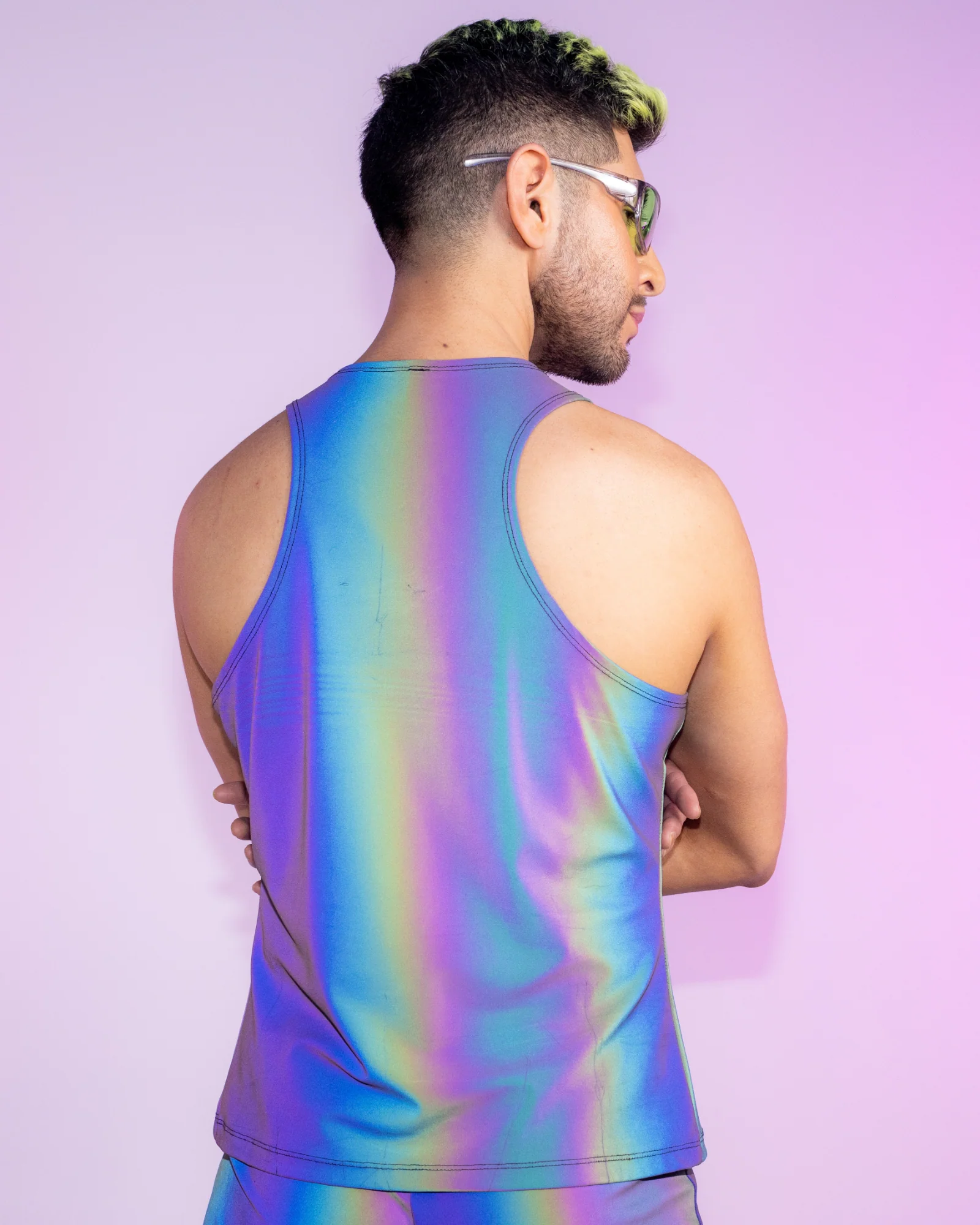 Rainbow Reflective Tank Top - Image 4