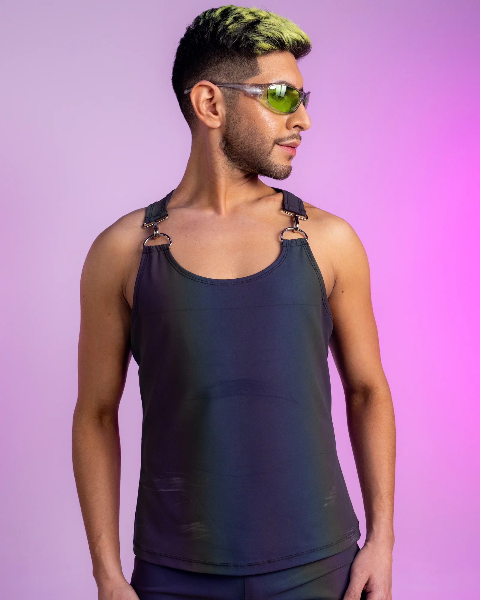 Rainbow Reflective Tank Top - Image 5