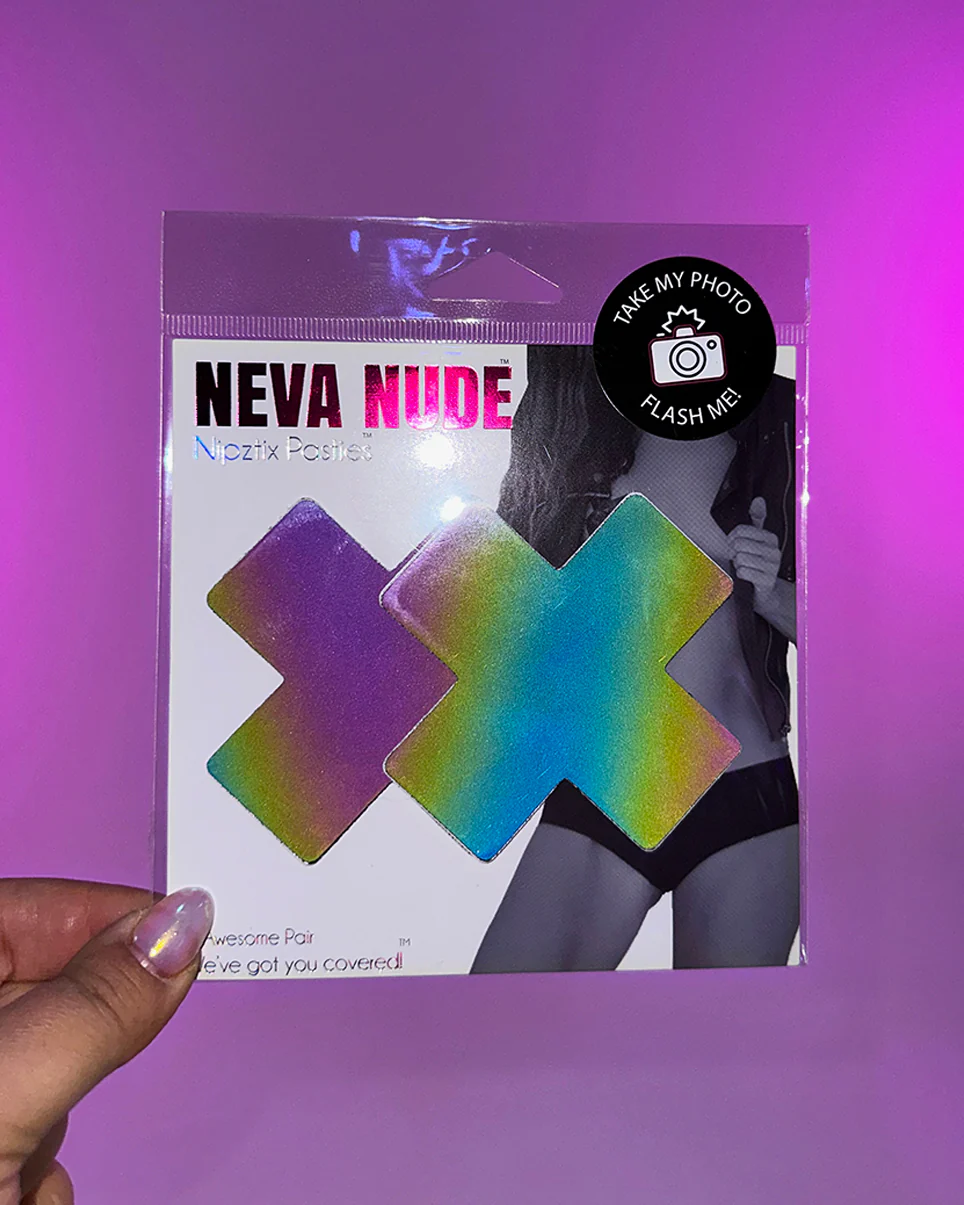 Rainbow Reflective X Pasties