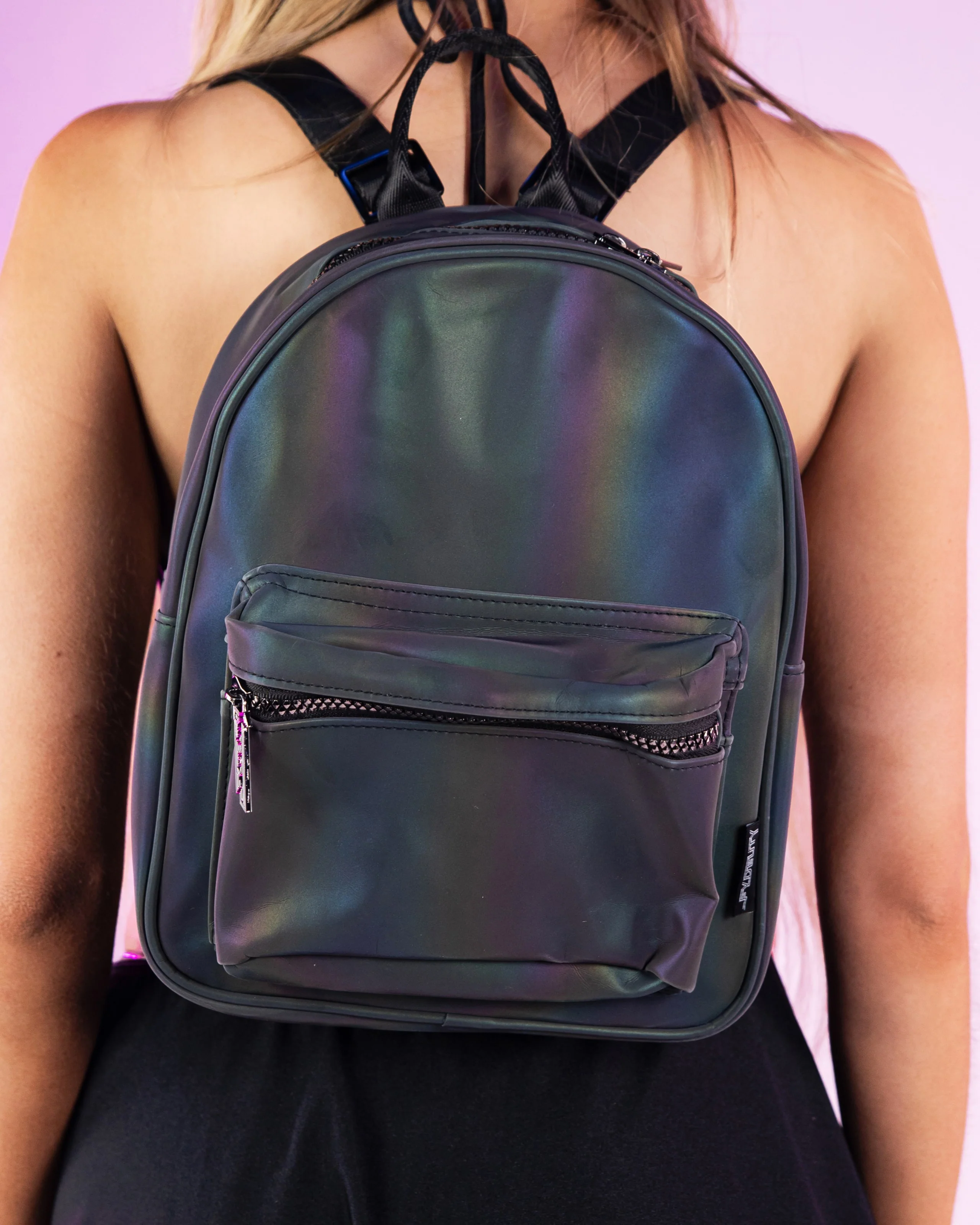 Reflective Rainbow Mini Backpack - Image 4