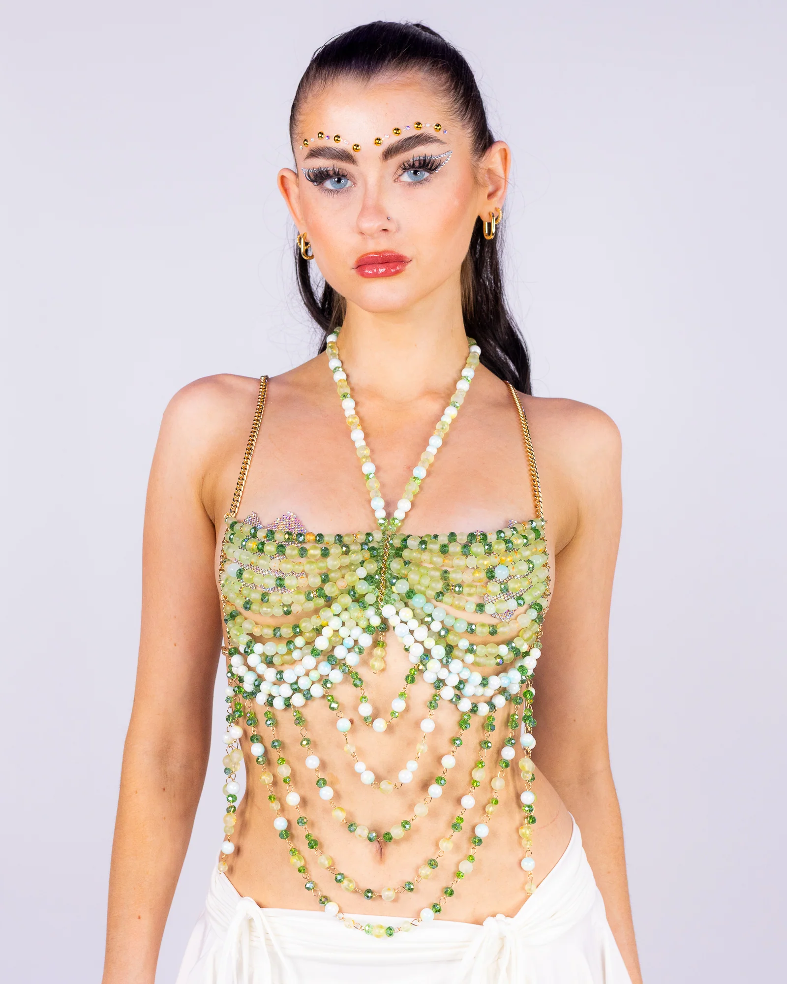 Sea Foam Women's Green Bead Top