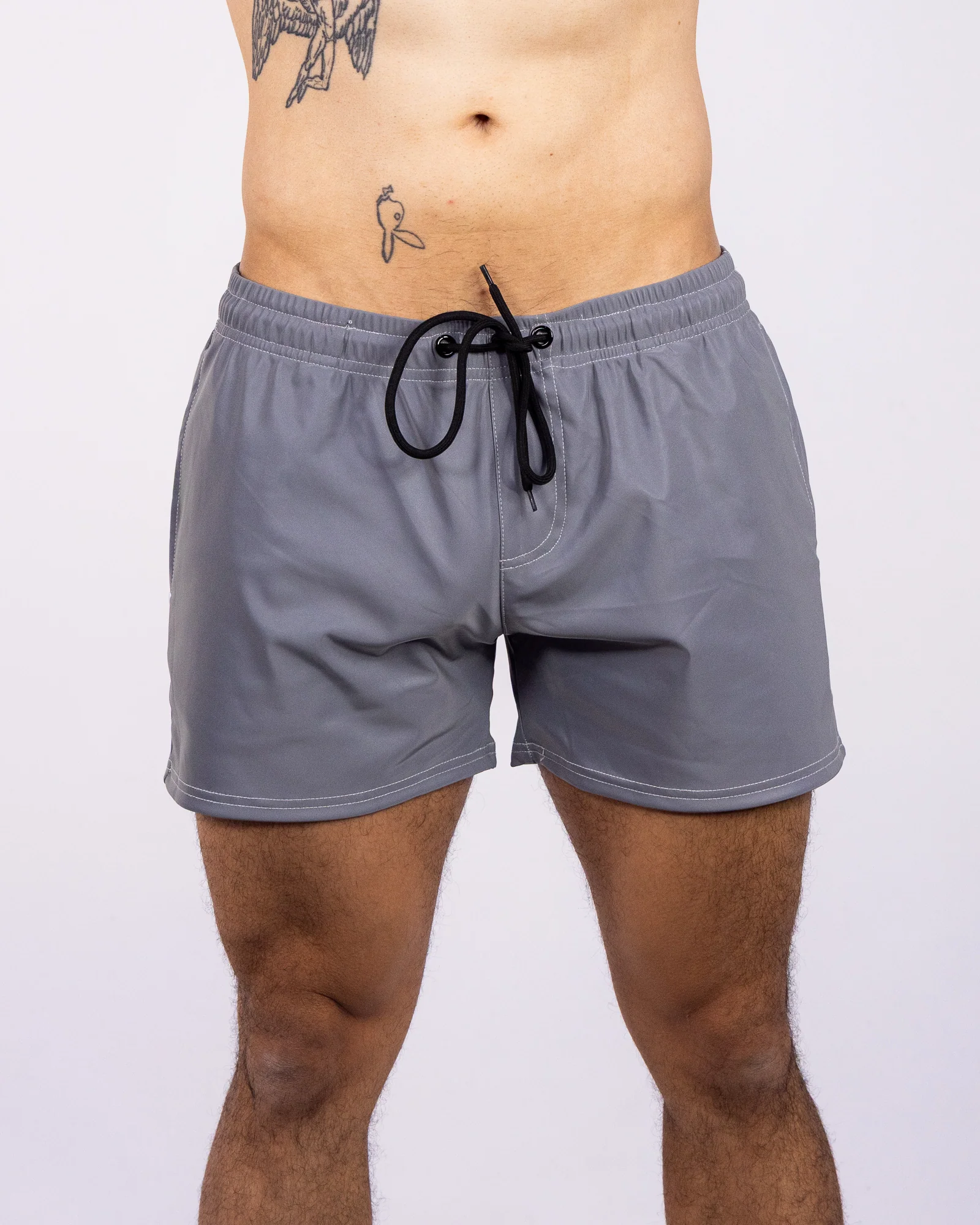 Silver Flash Reflective Drawstring Shorts - Image 3