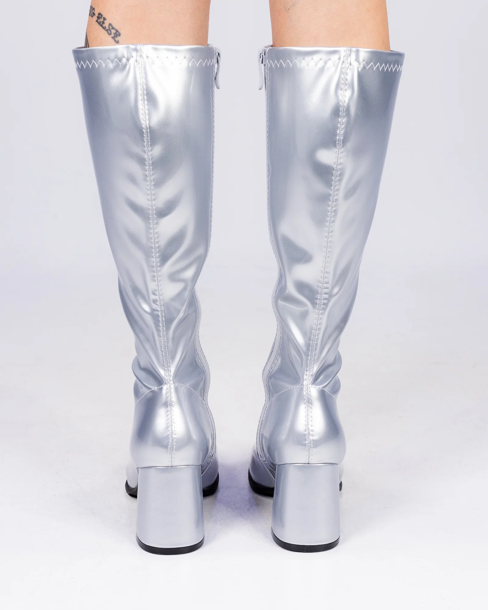 Silver Undeniable Women's Go-Go Boots - Image 3
