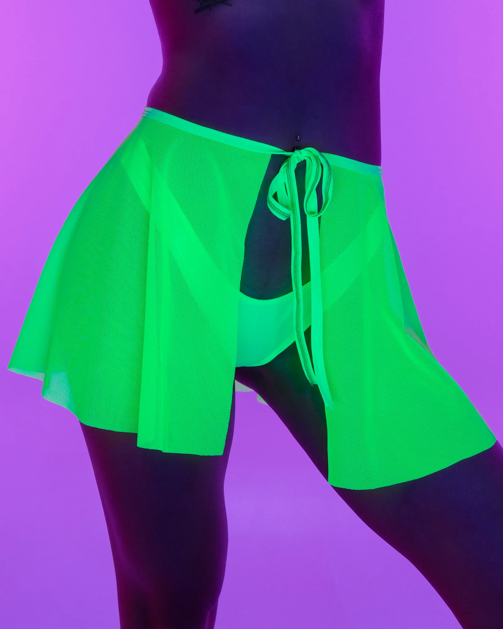 Spin Me Round Mesh Tie Skirt - Image 4