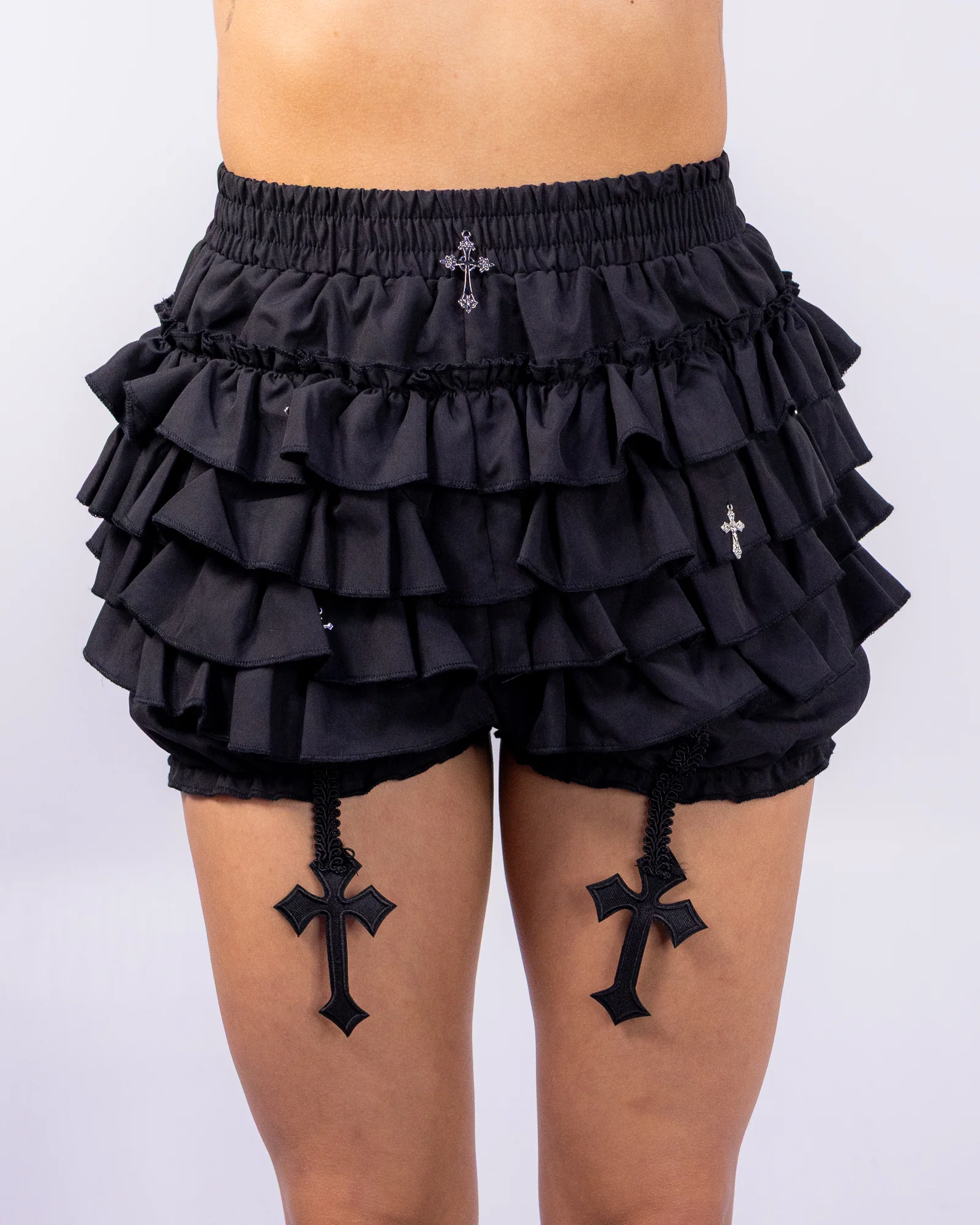 Thou Shall Not Women's Black Bloomer Shorts
