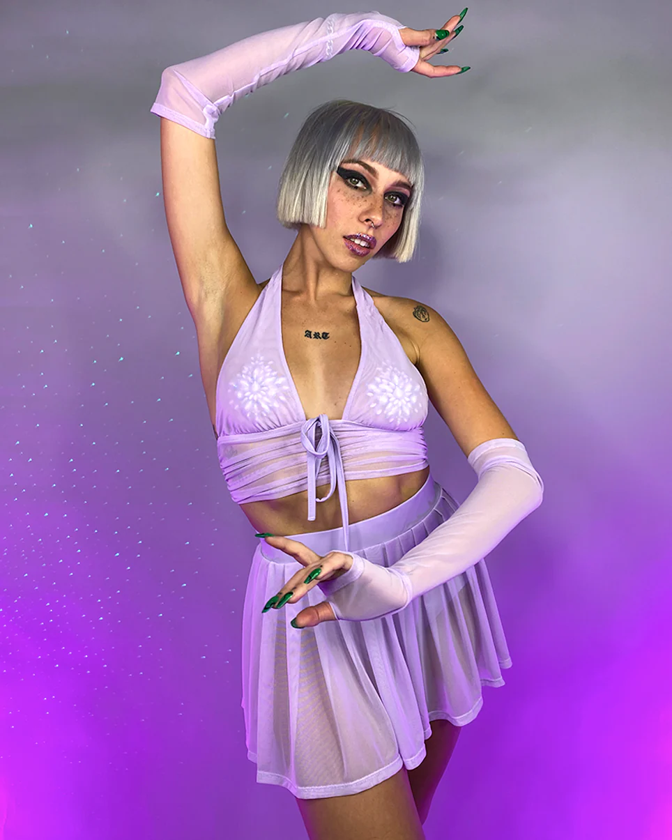 Y2K Doll Halter Crop Top - Image 3